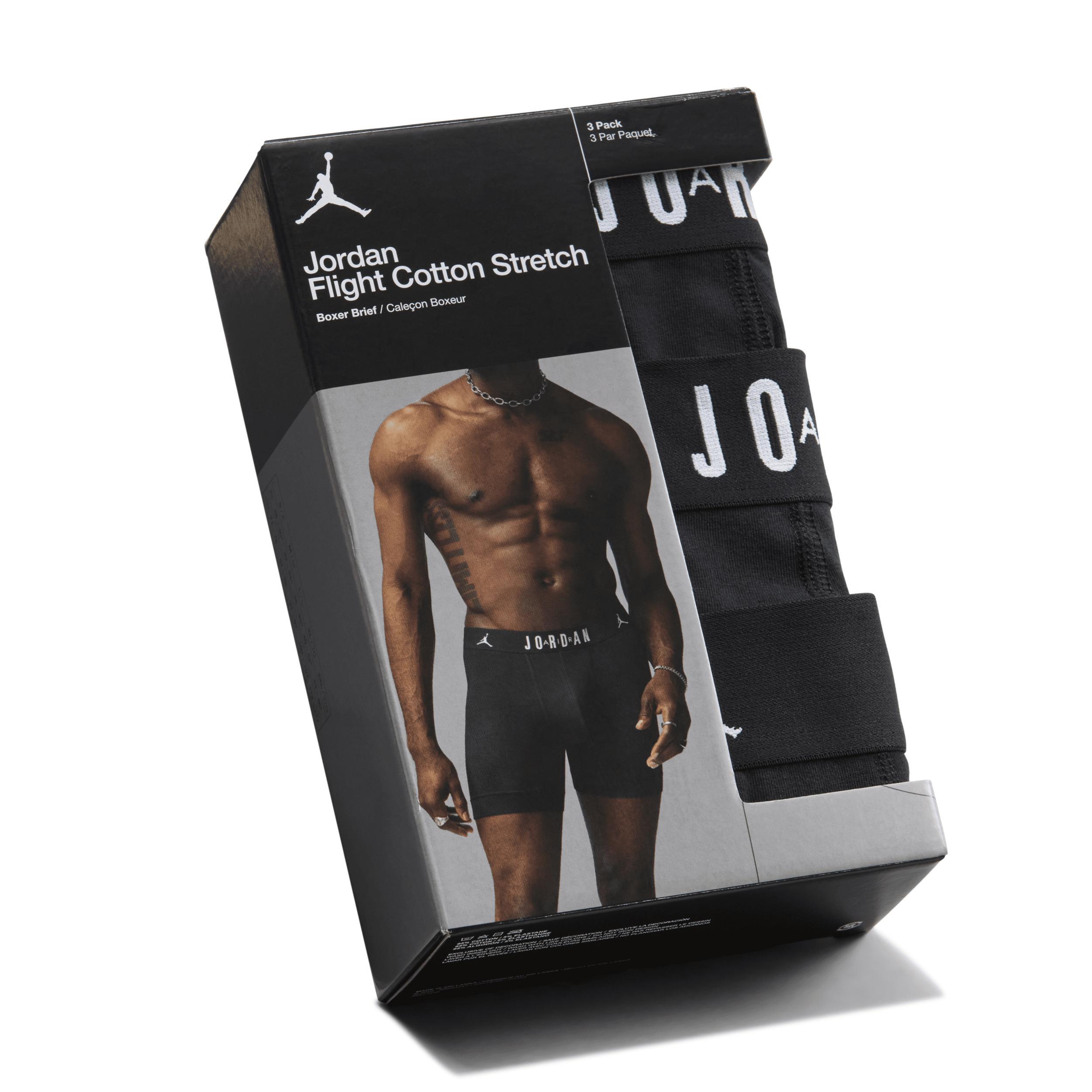 Mens Flight Cotton Boxer Briefs (3-Pack) Product Image