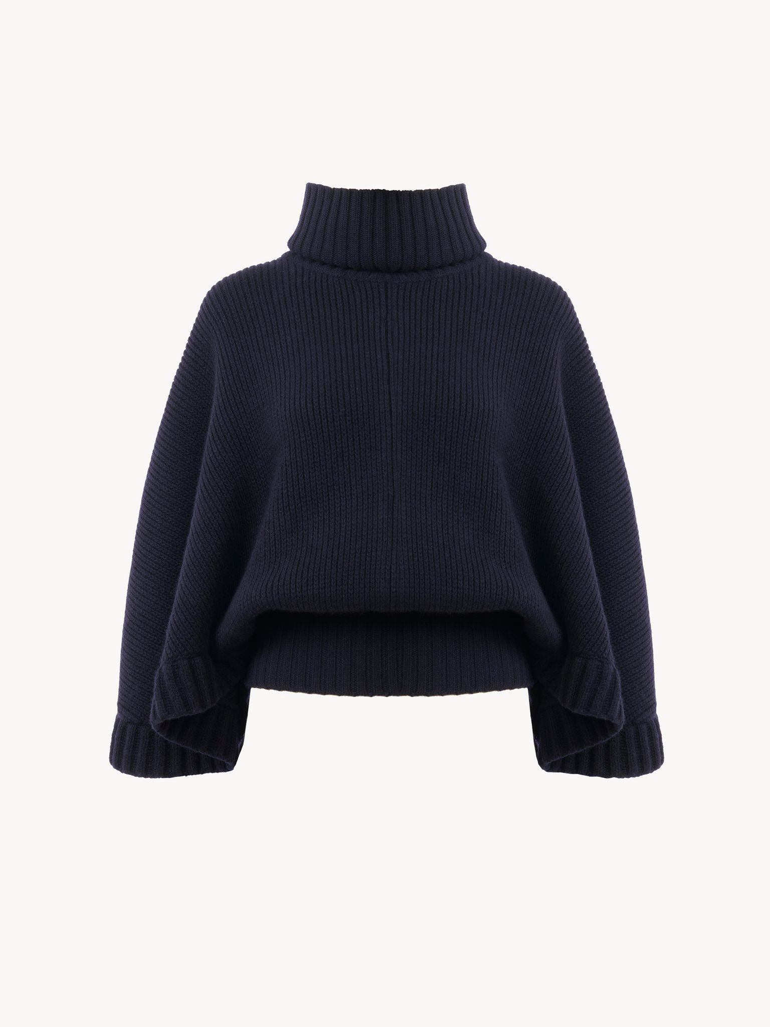 Short turtleneck cape Product Image