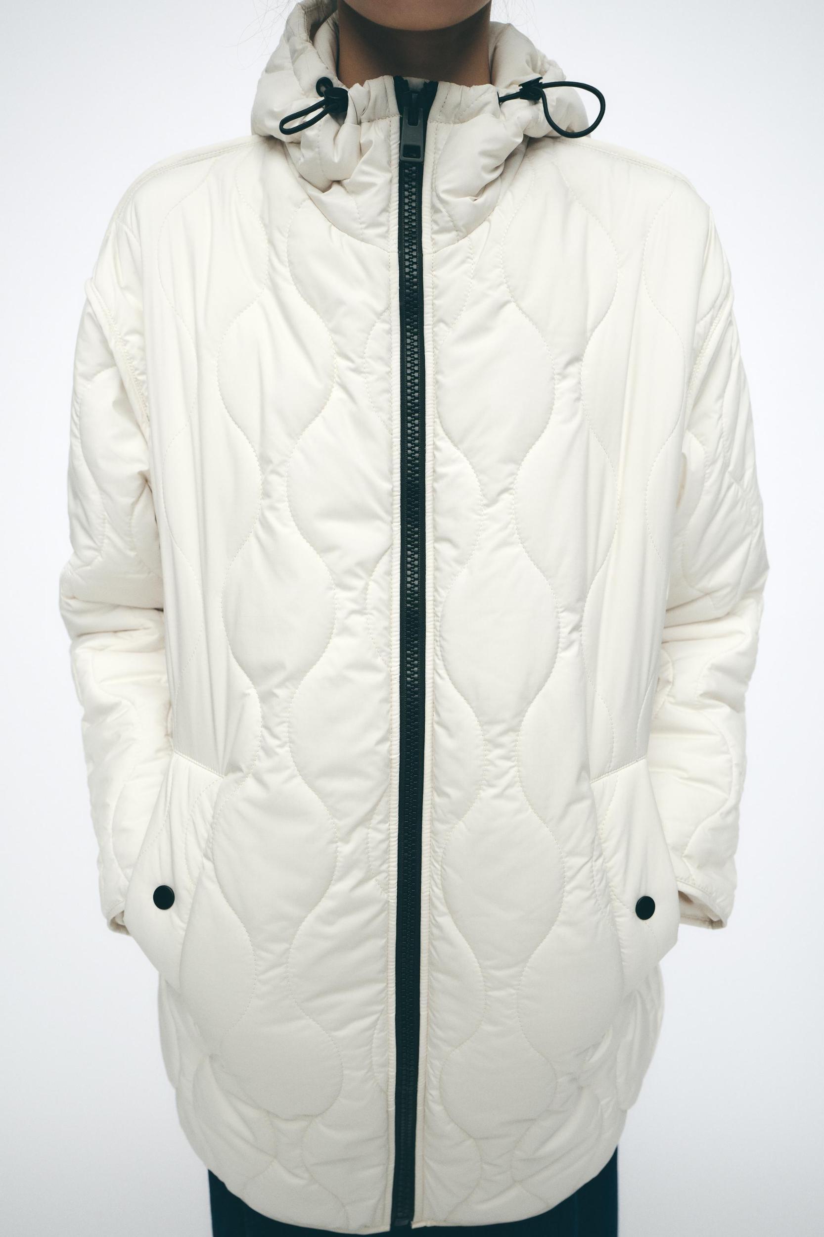 HOODED QUILTED JACKET Product Image