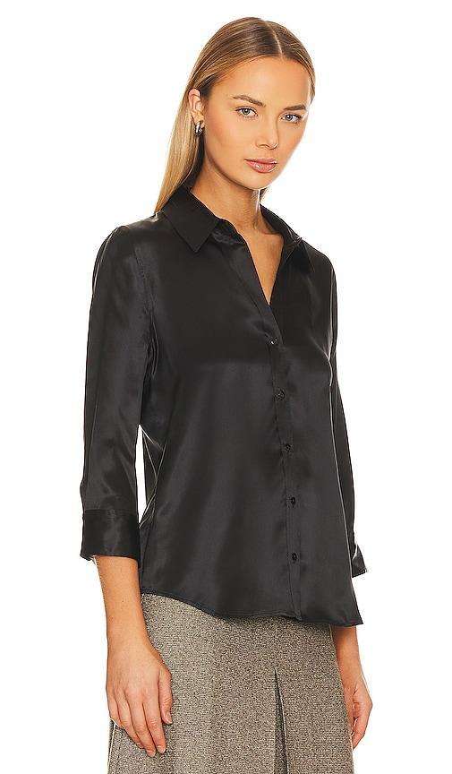 Womens Dani Three-Quarter Sleeve Silk Shirt Product Image