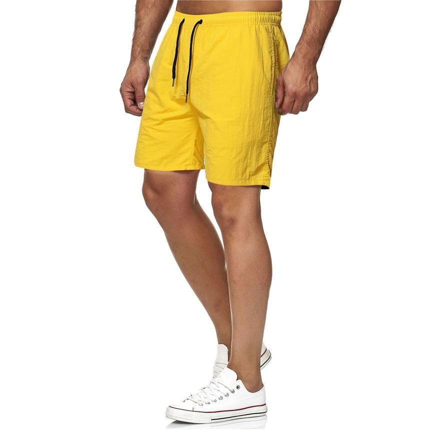 Drawstring Waist Plain Shorts Product Image