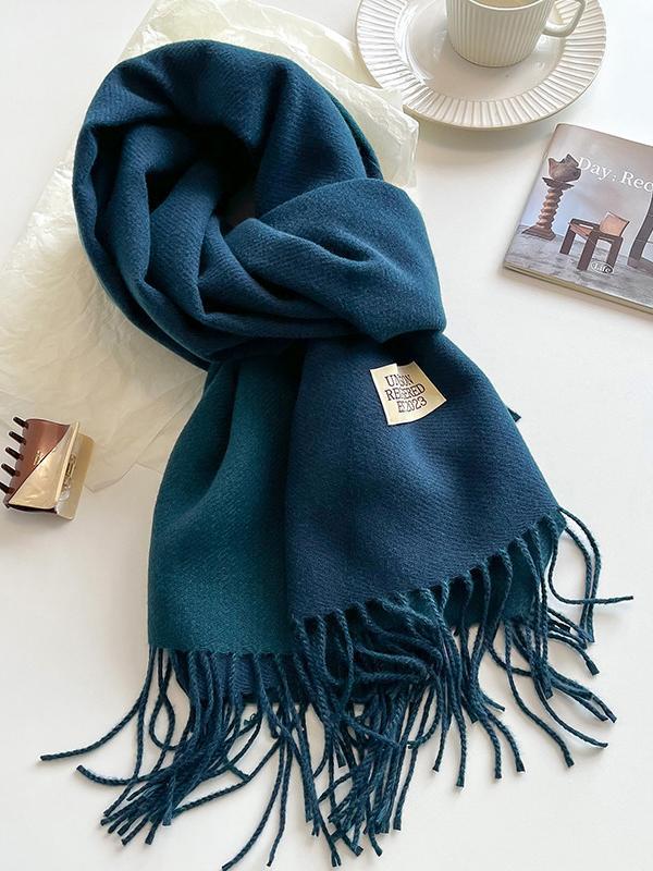 Keep Warm Tasseled Shawl&Scarf Product Image