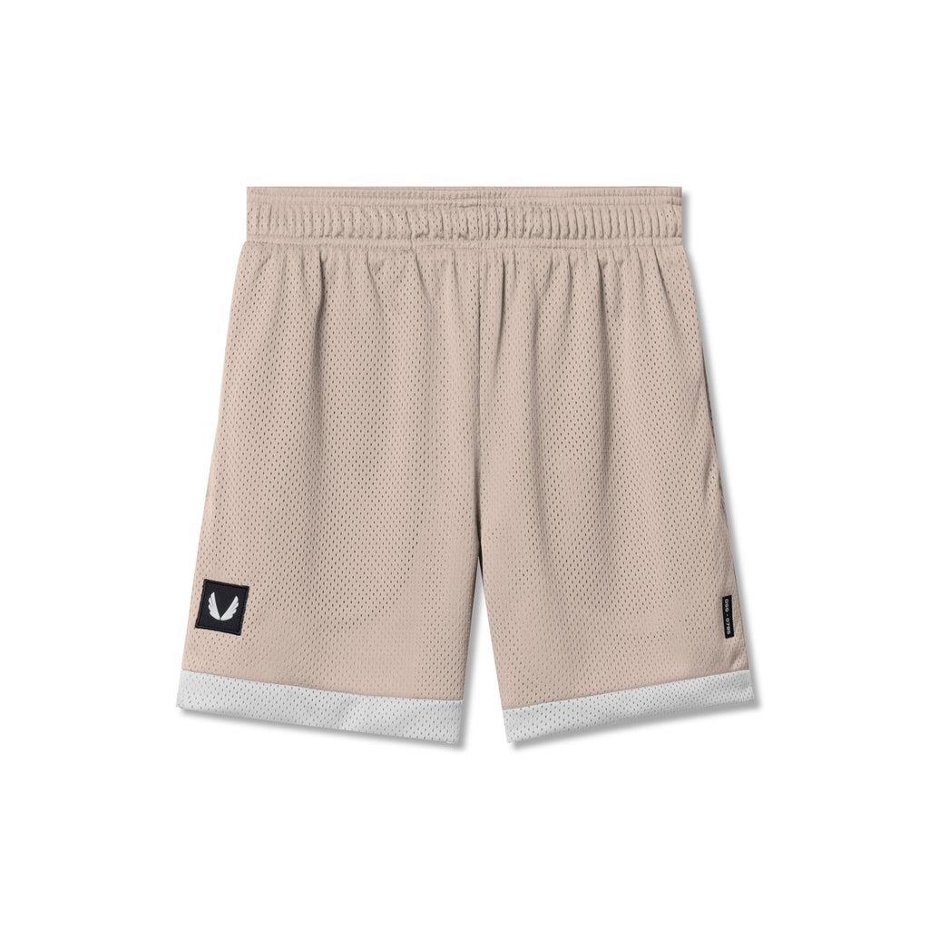 0795. SilverPlus™ Mesh Reversible Short - Beige/White Male Product Image