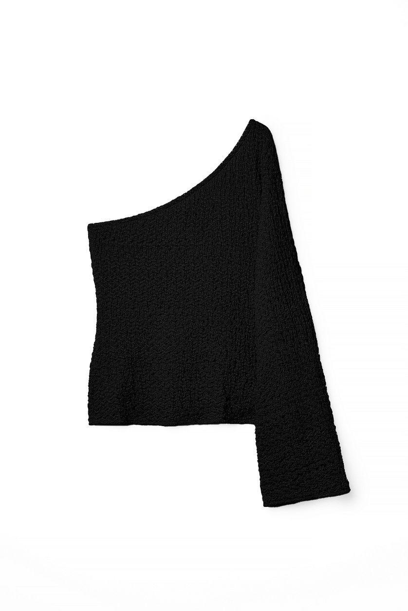 One Shoulder Structured Blouse Product Image