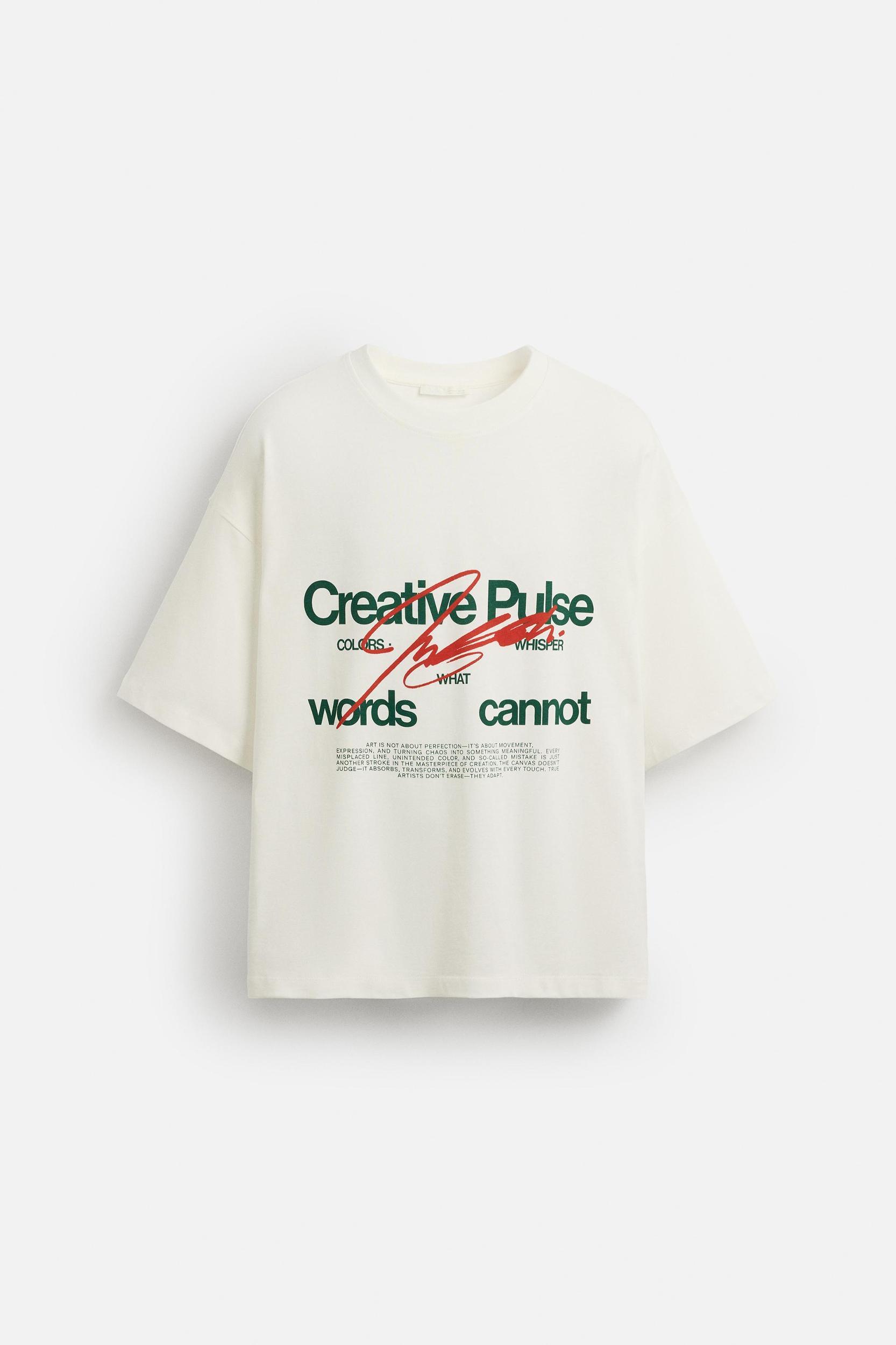 TEXT PRINT T-SHIRT Product Image