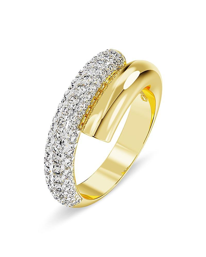 Womens Imber Goldtone & Crystal Pav Ring Product Image