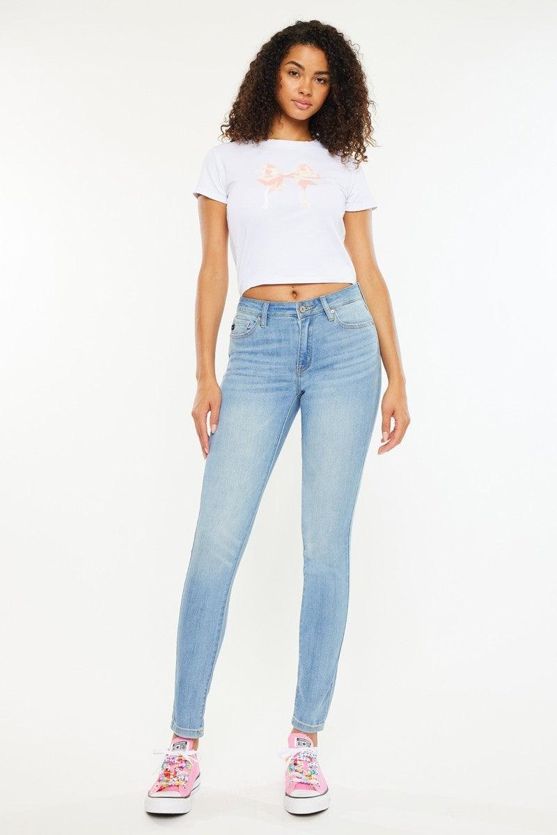 Mid Rise Super Skinny Jeans Product Image