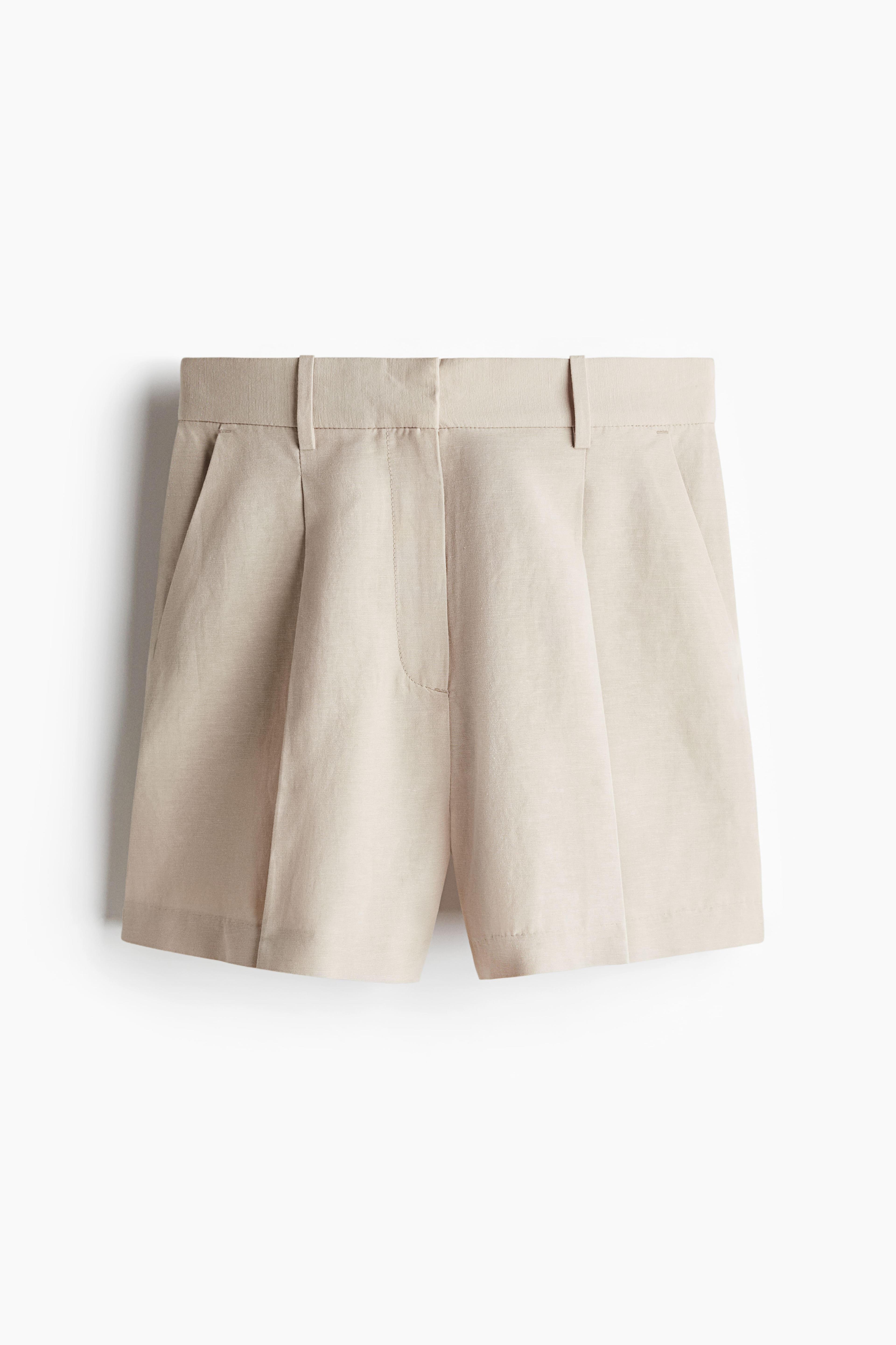 Linen-Blend Shorts Product Image