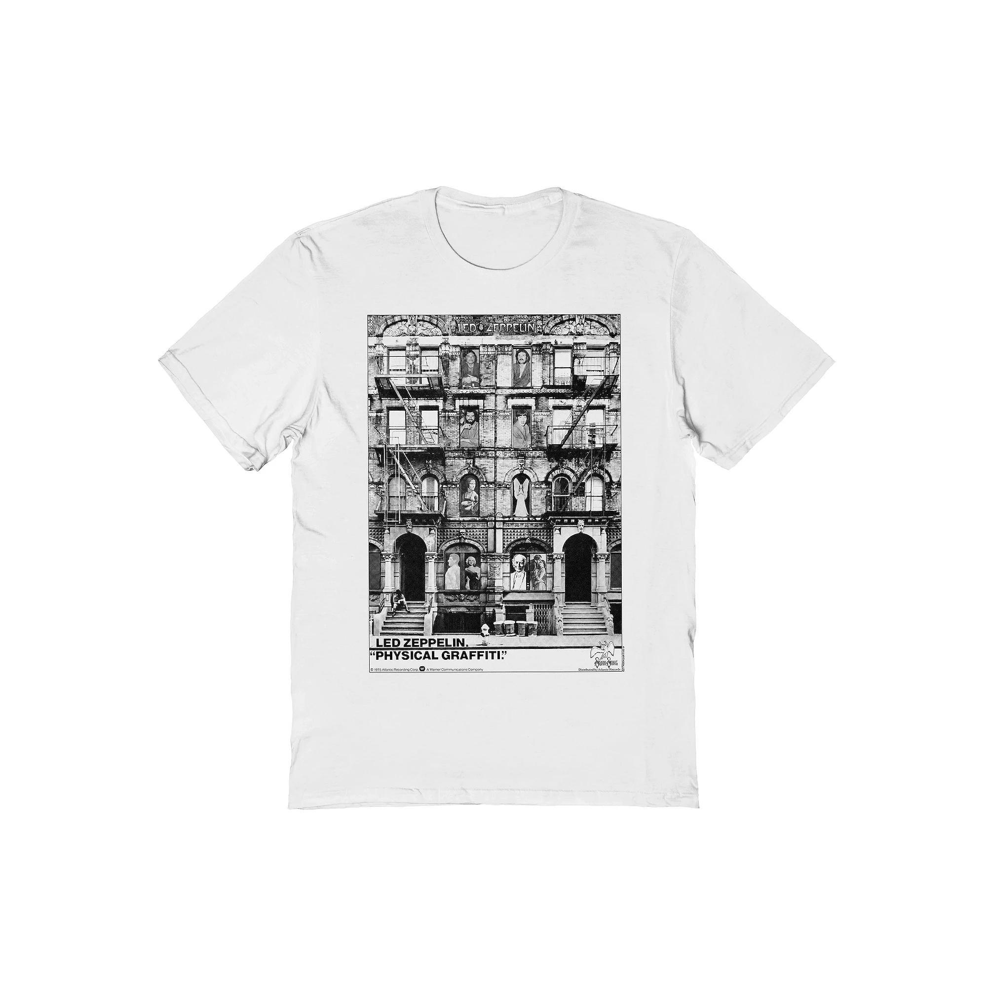Men's Led Zeppelin Physical Graffiti Graphic Tee, Size: XL, White Product Image