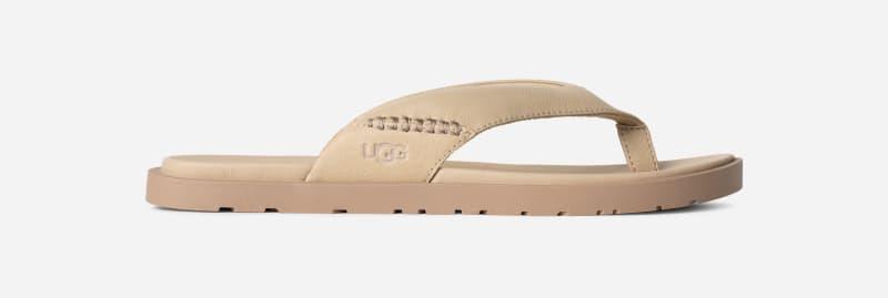 UGG Mens Seaside II Flip Leather/Suede Sandals Product Image