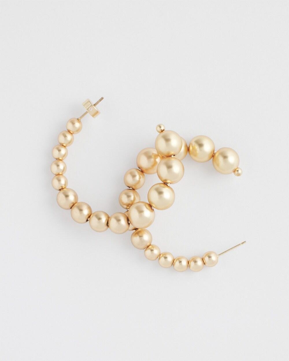 Beaded Hoops Product Image