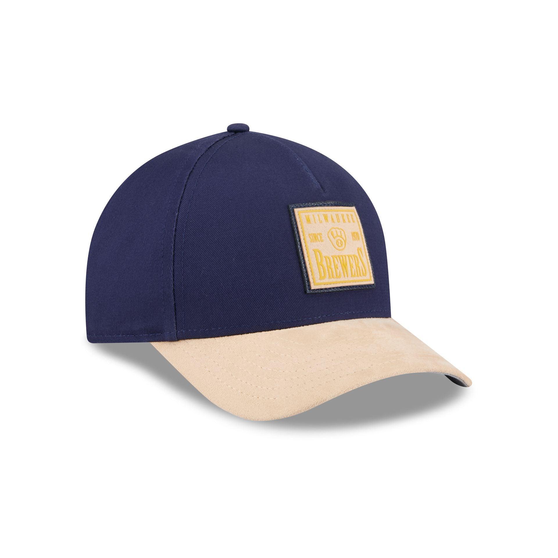 Milwaukee Brewers Suede Patch 9FORTY M-Crown A-Frame Adjustable Hat Male Product Image