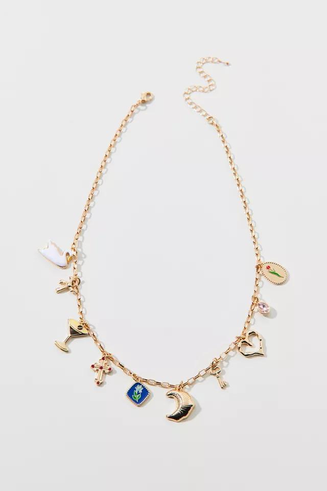 Danika Charm Necklace Womens at Urban Outfitters Product Image