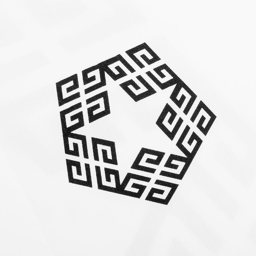 Boxy Fit Print Shirt - White Male Product Image