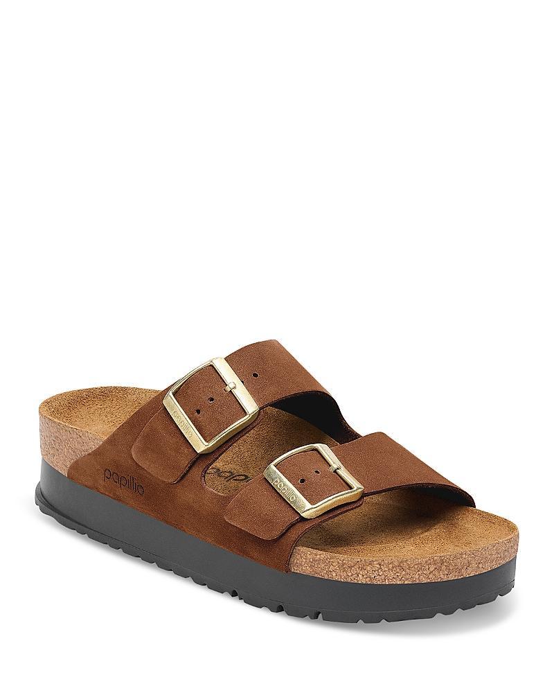 Papillio by Birkenstock Womens Arizona Suede Nubuck Platform Sandals Product Image