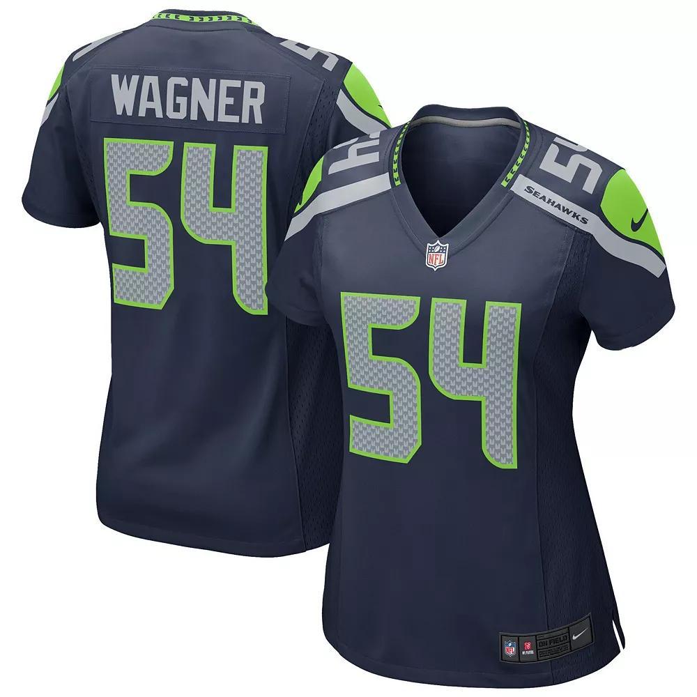 Women's Nike Bobby Wagner Navy Seattle Seahawks Game Jersey, Size: Small, Blue Product Image