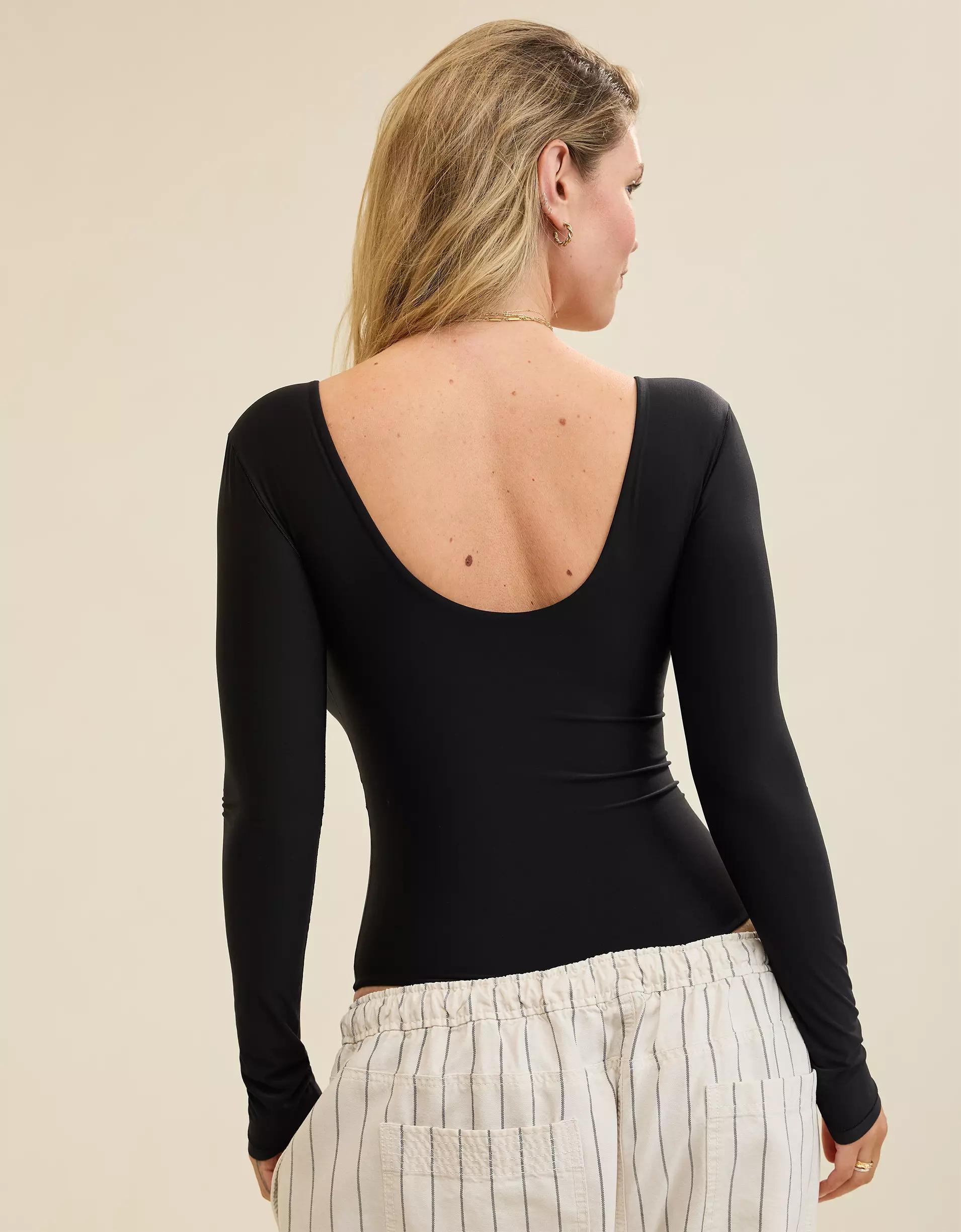 SMOOTHEZ Long Sleeve Plunge Bodysuit Product Image