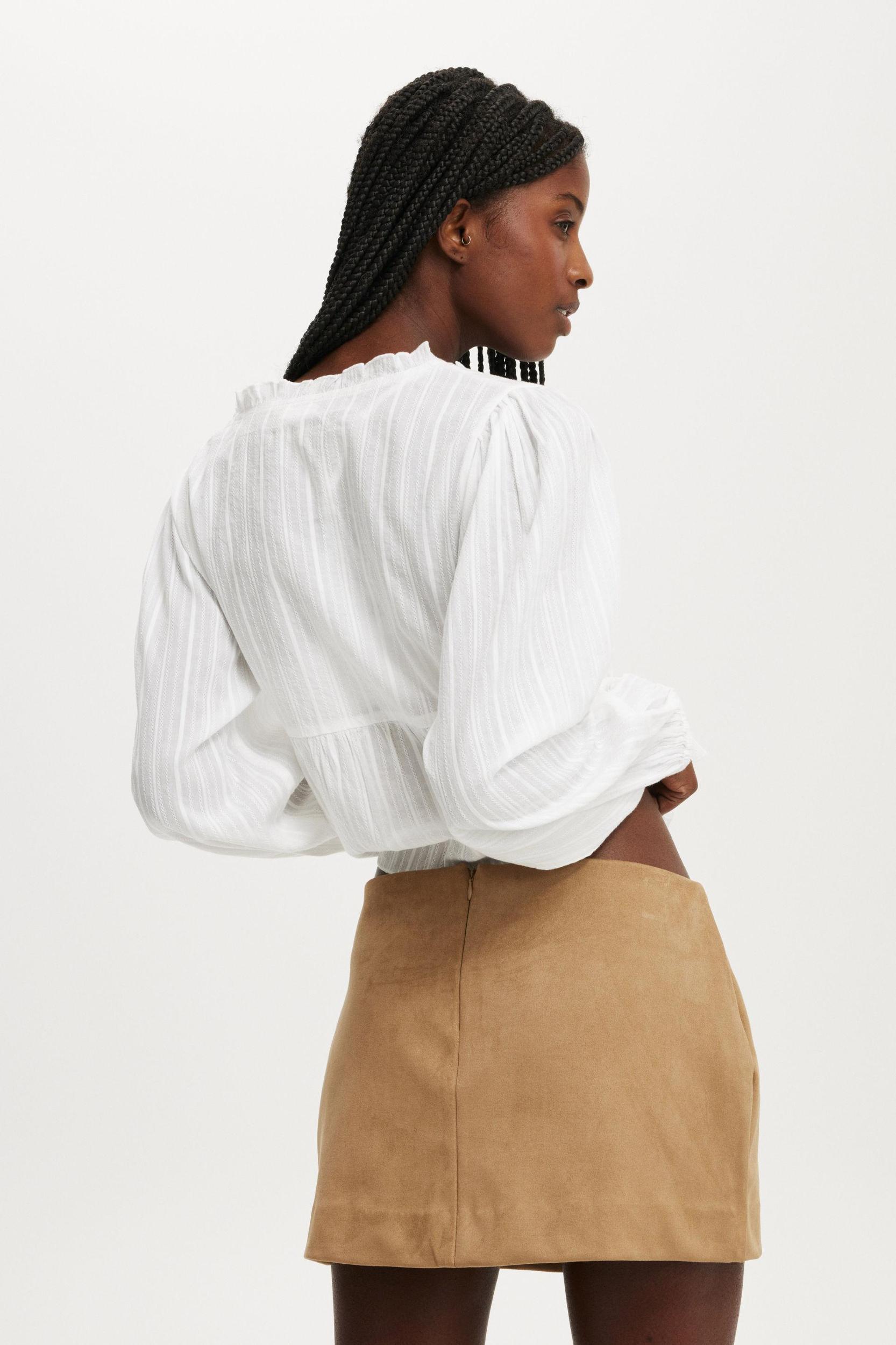 Suede Mini Skirt Product Image