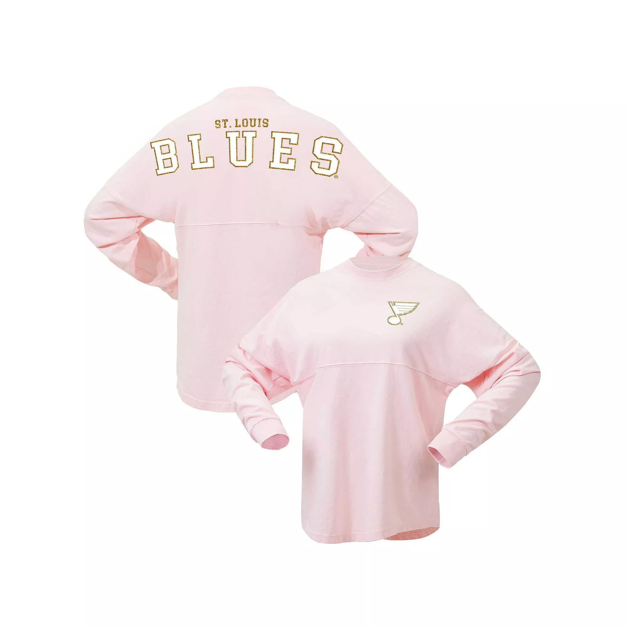 Women's Fanatics Pink St. Louis Blues Spirit Jersey Long Sleeve T-Shirt,  Product Image