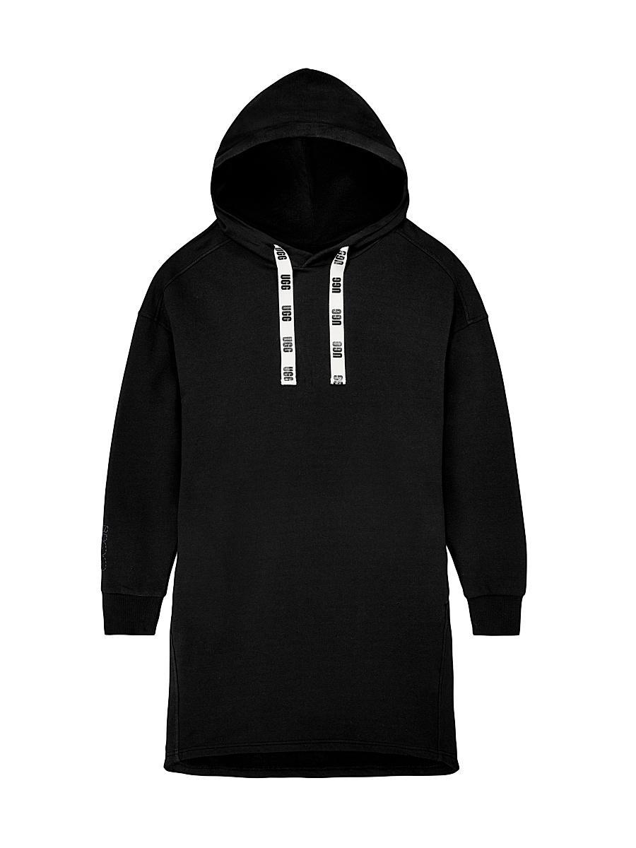 Aderyn Brushed Fleece Knit Hoodie Dress Product Image