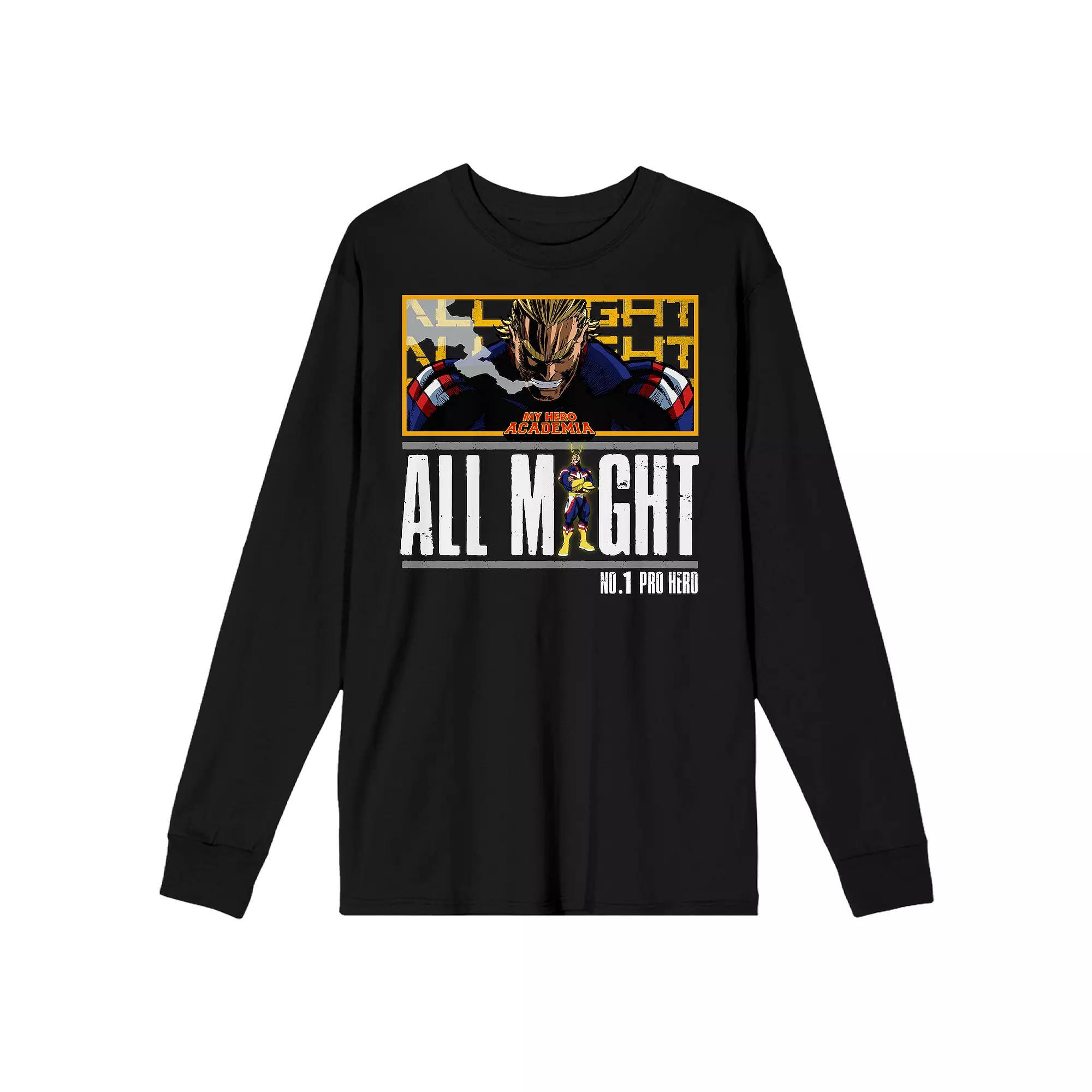 Men's My Hero Academia All Might Long Sleeve Tee,  Product Image