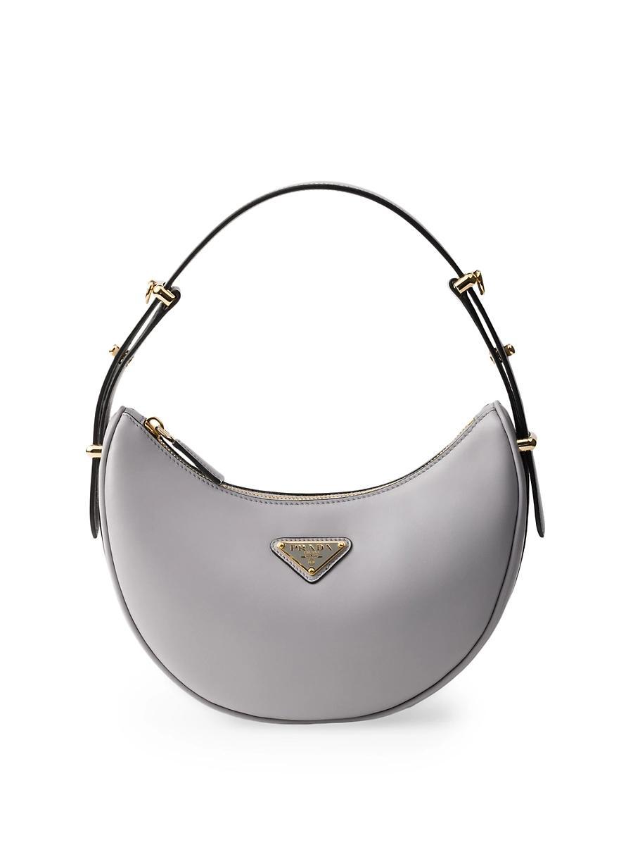 Womens Arqu Leather Shoulder Bag Prada Product Image