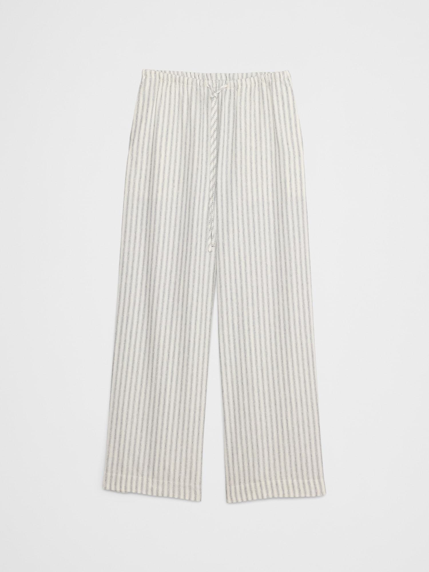 Linen-Blend Drawstring Pull-On Pant Product Image