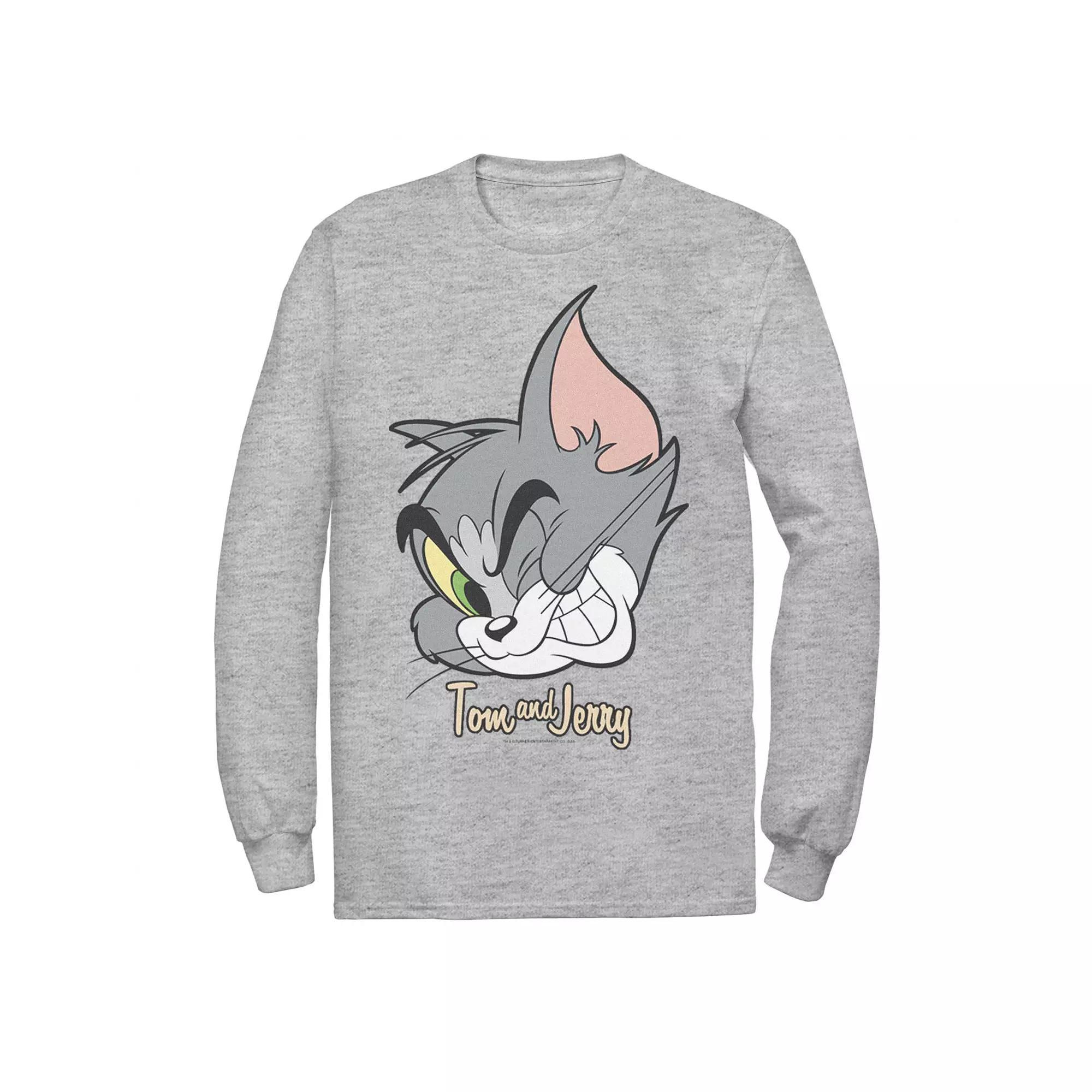 Mens Tom And Jerry Tom Cat Big Face Tee, Men's,  Product Image