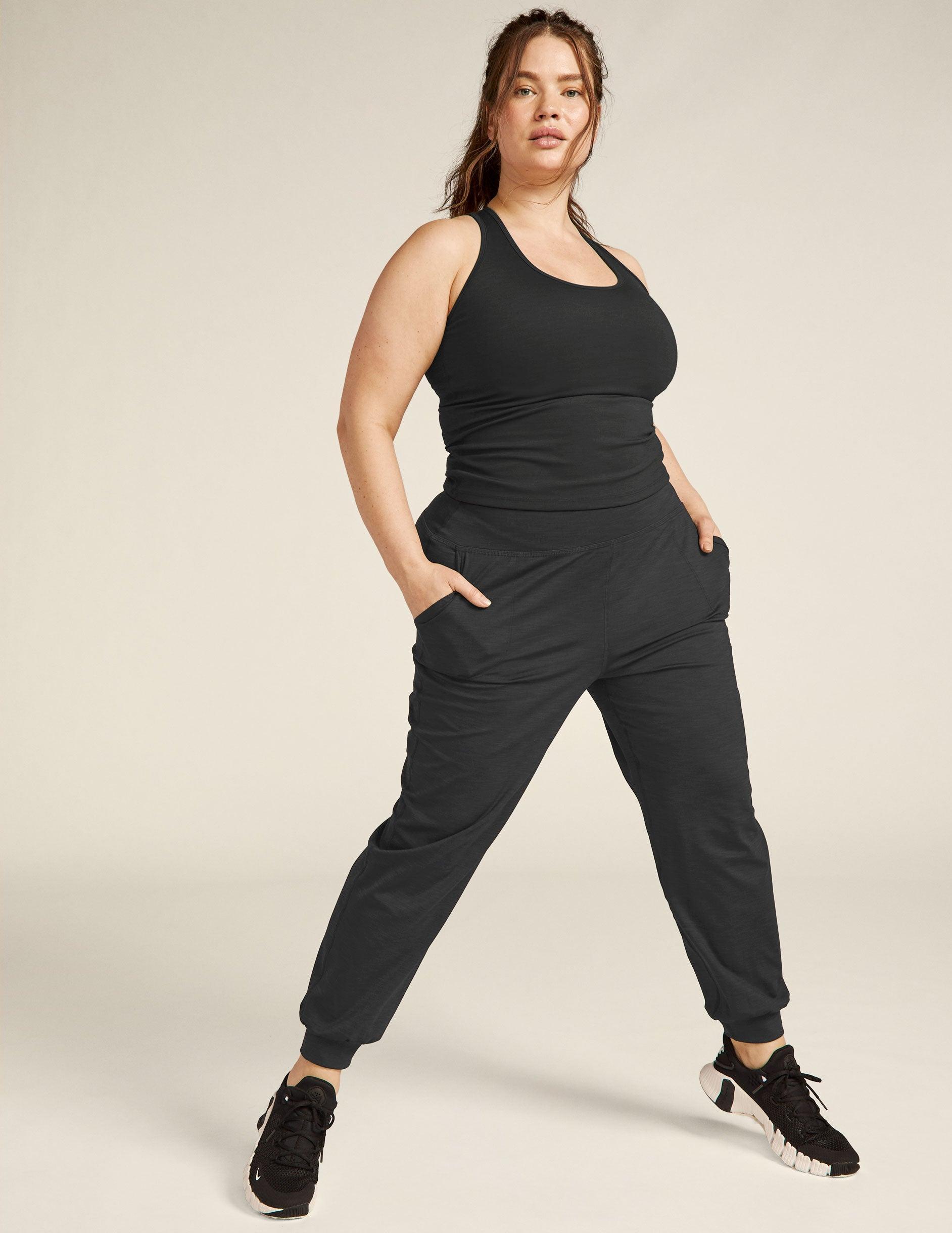 Heather Rib Midi Jogger Product Image