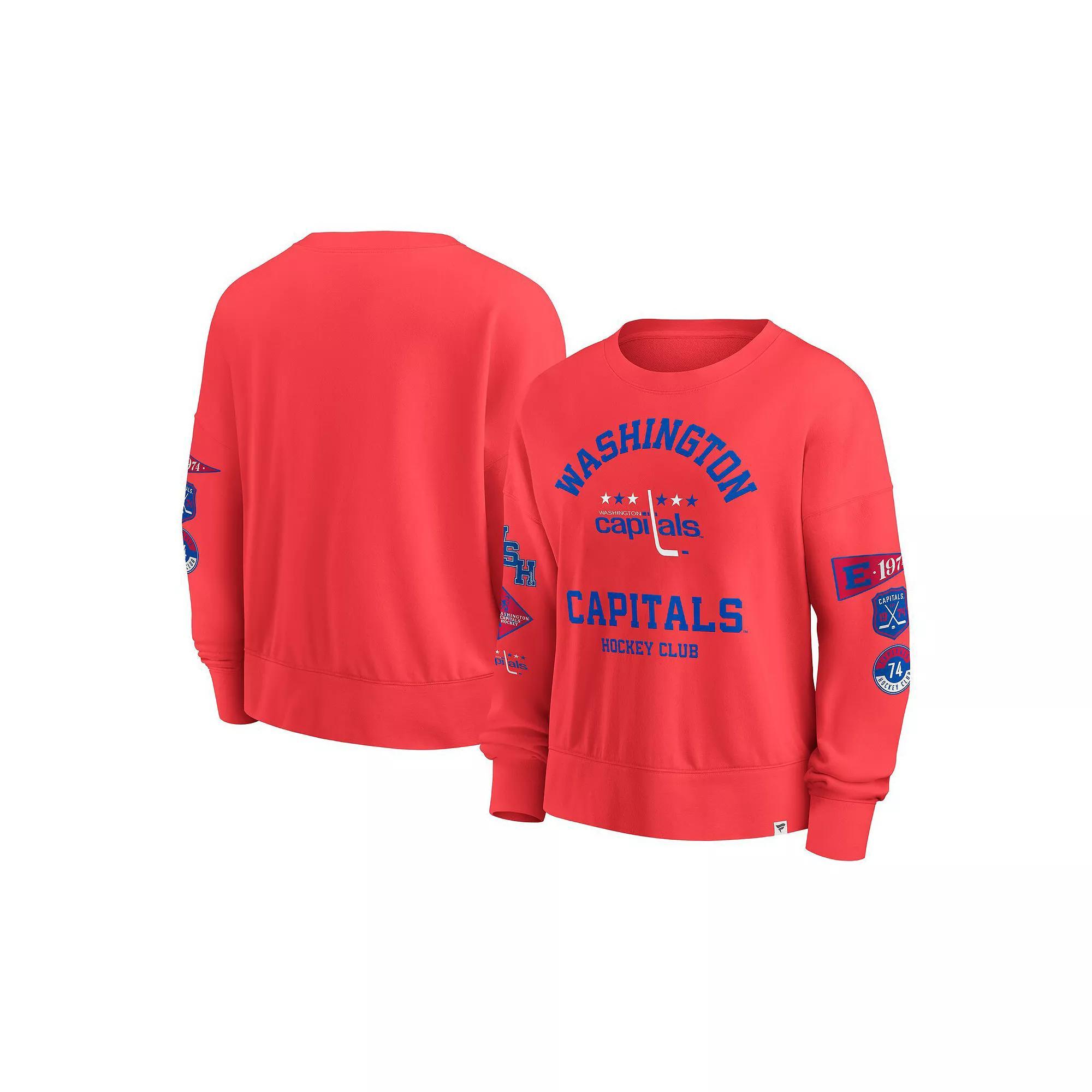Women's Fanatics Red Washington Capitals Over Product Image