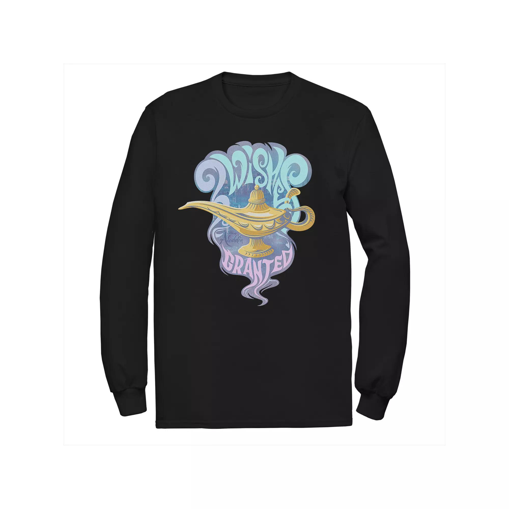 Disney's Aladdin Men's Genie Lamp Long Sleeve Graphic Tee,  Product Image