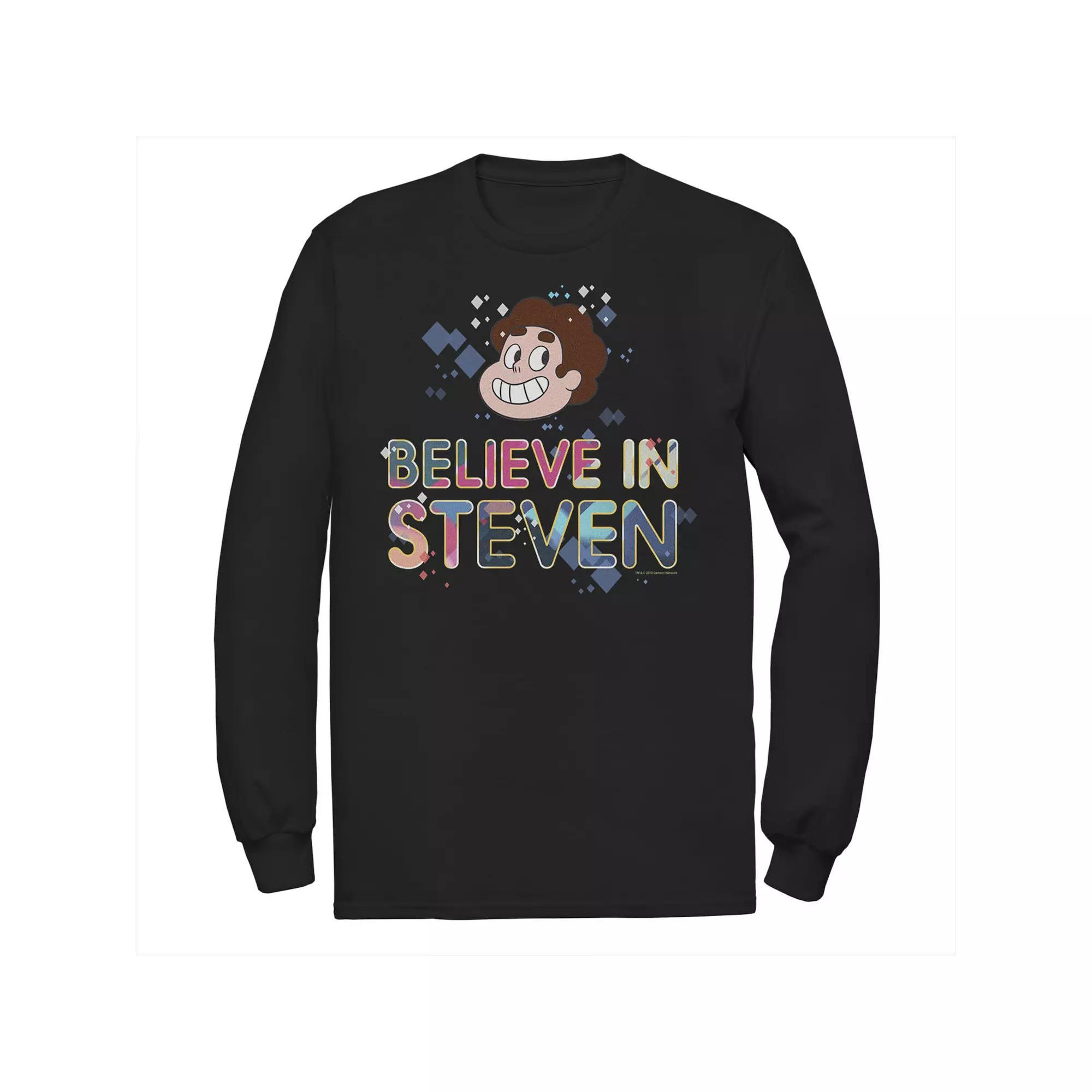 Mens Cartoon Network Steven Universe Believe In Gems Tee, Men's, Size: Small, Black Product Image