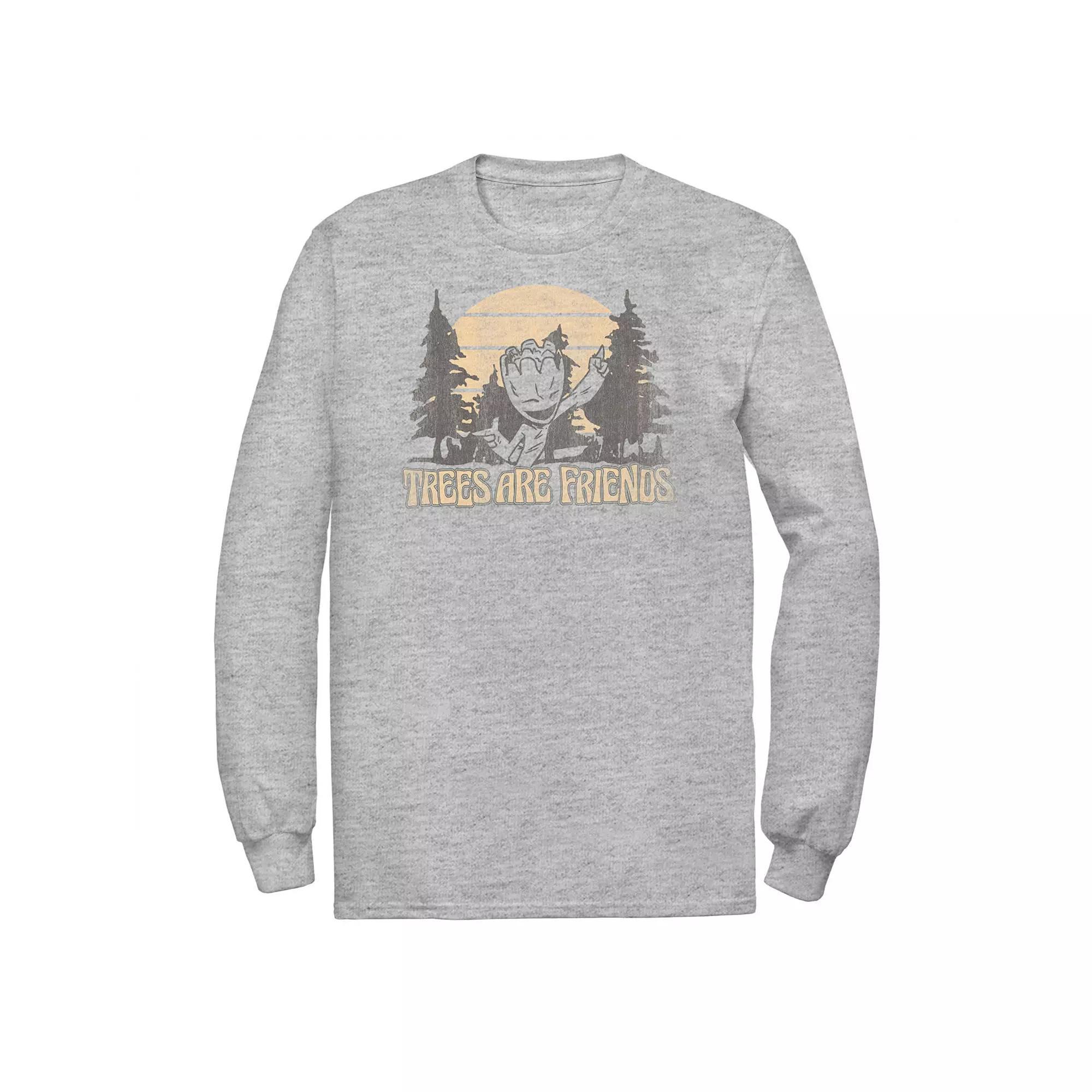 Big & Tall Marvel Guardians Of The Galaxy Groot Trees Are Friends Tee, Men's,  Product Image