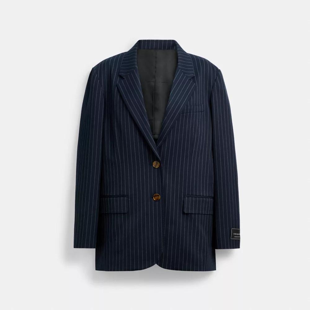 Single Breasted Pinstripe Blazer Product Image