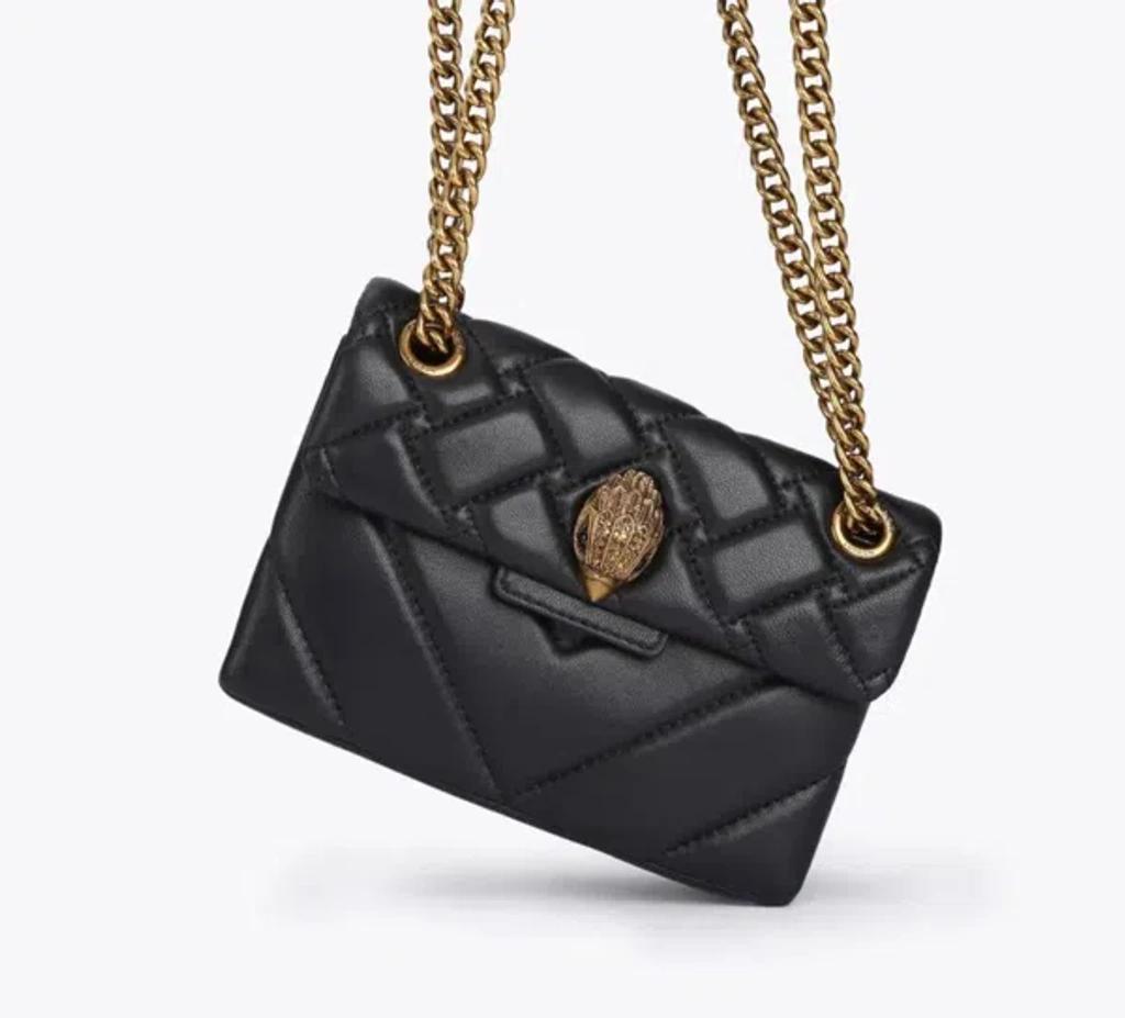 KURT GEIGER Mini Kensington Leather Shoulder Bag In Black Product Image