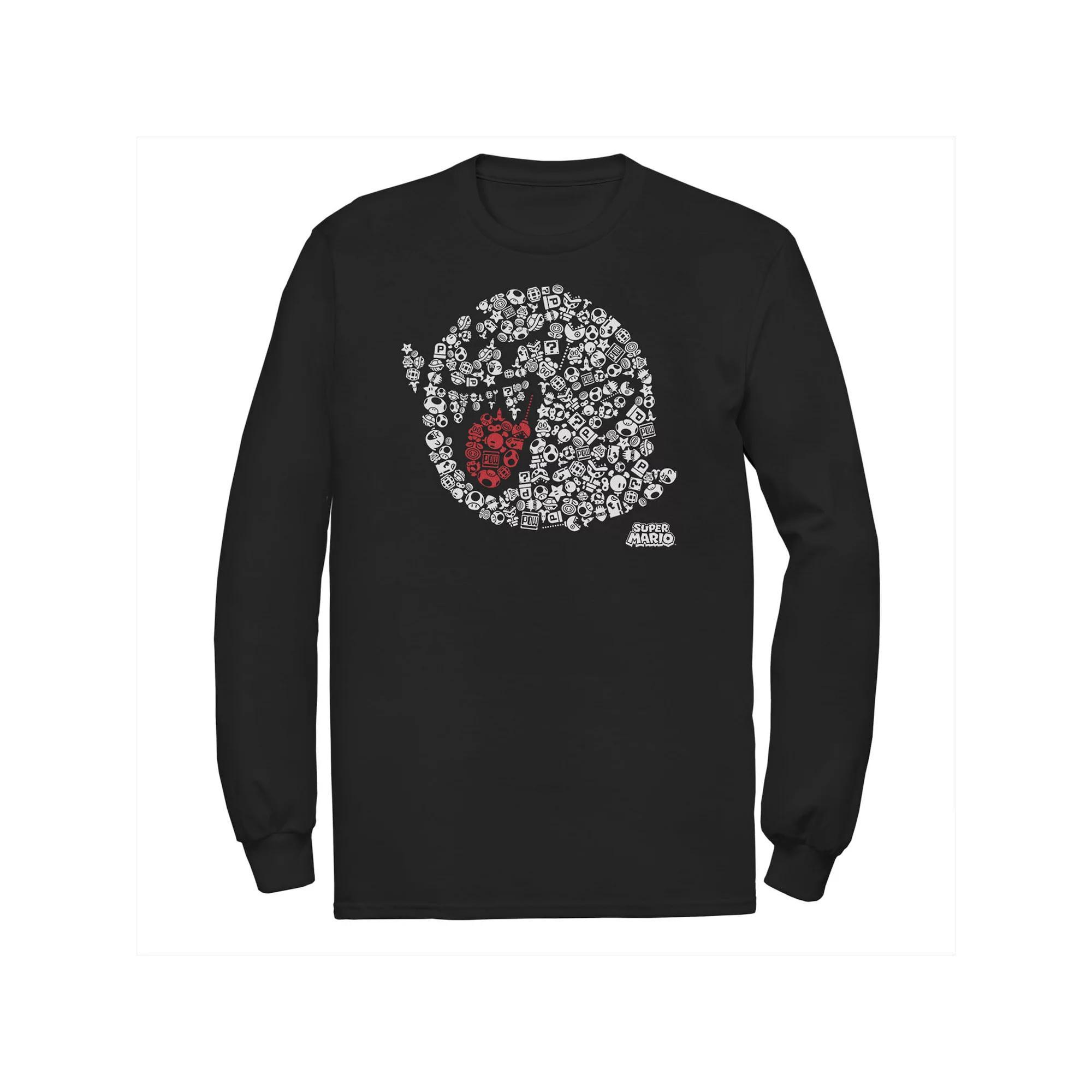 Big & Tall Nintendo Super Mario Boo! Icon Fill Tee, Men's,  Product Image