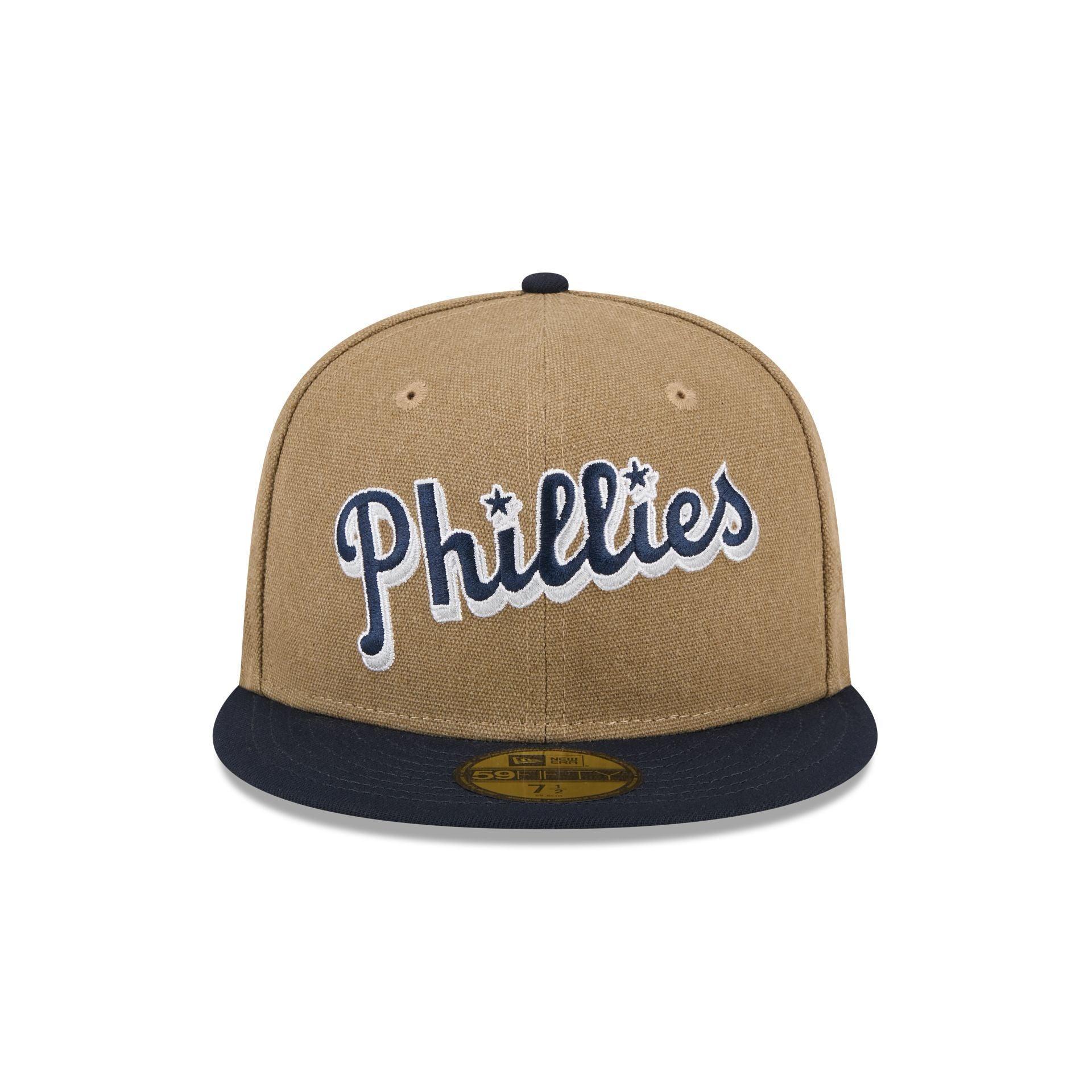 Philadelphia Phillies Canvas Crown 59FIFTY Fitted Hat Male Product Image