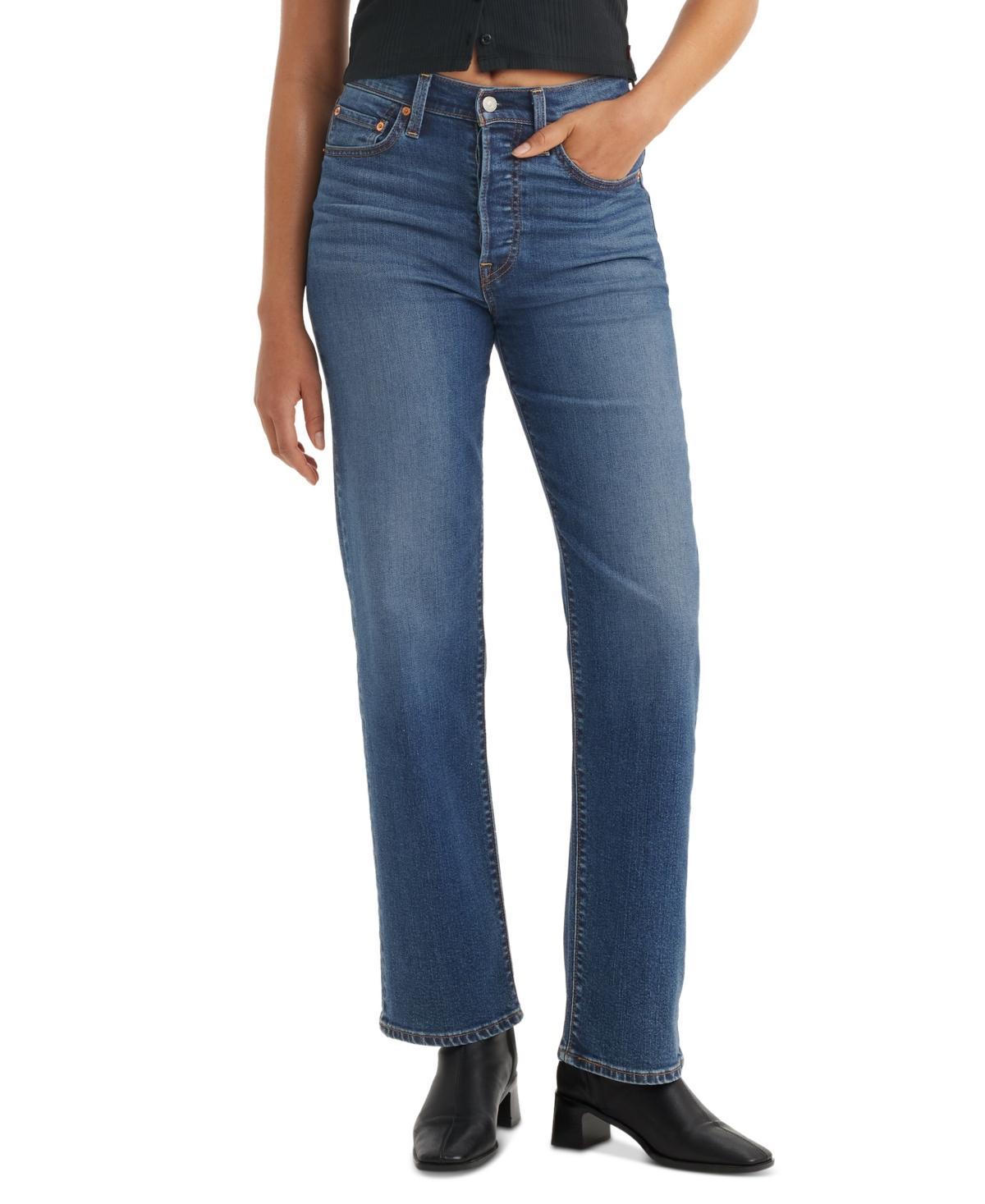 Levis Womens Ultra-High Rise Ribcage Straight Jeans - All Alone 26 Product Image