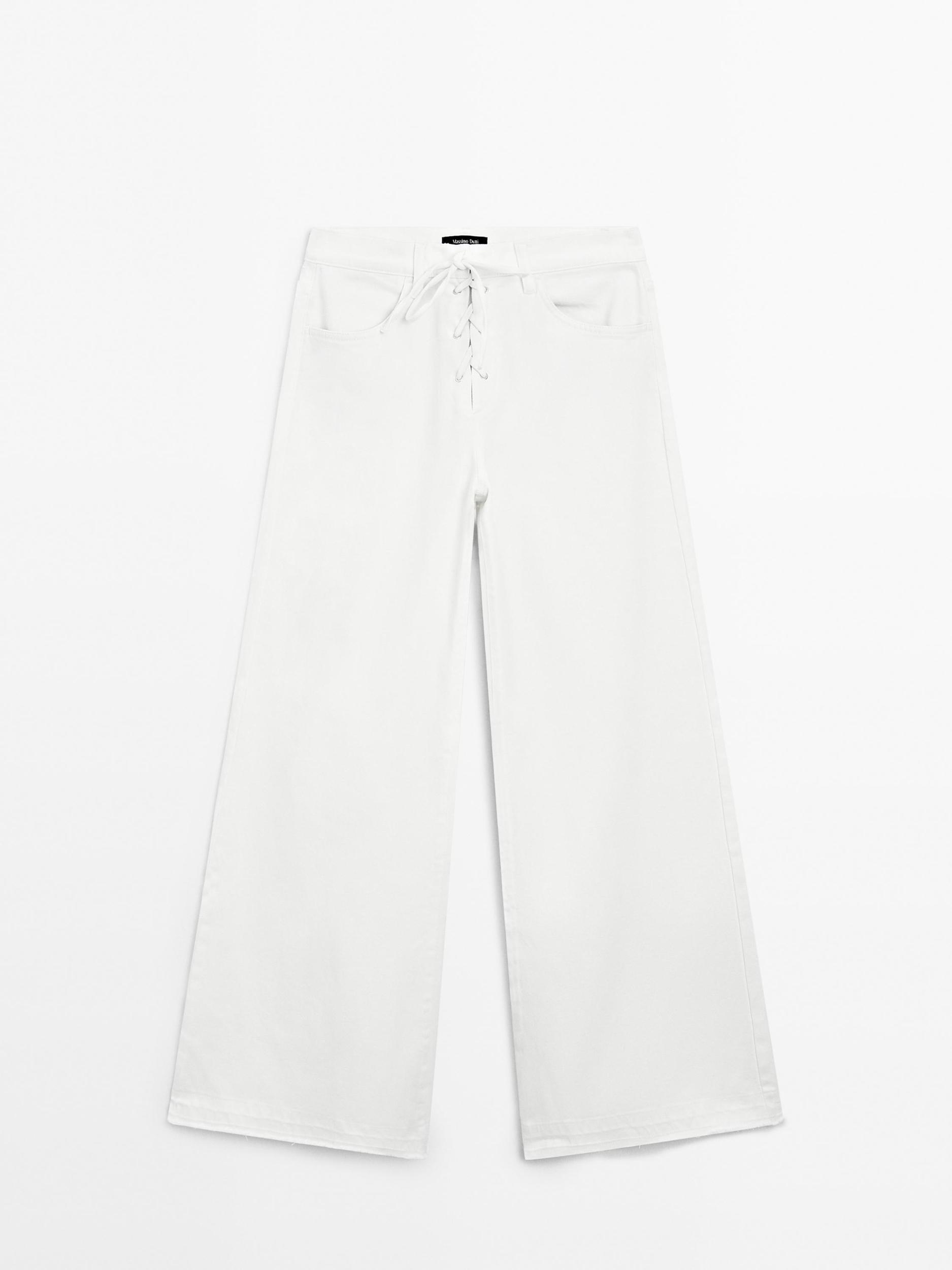 Flared high-waist jeans Product Image