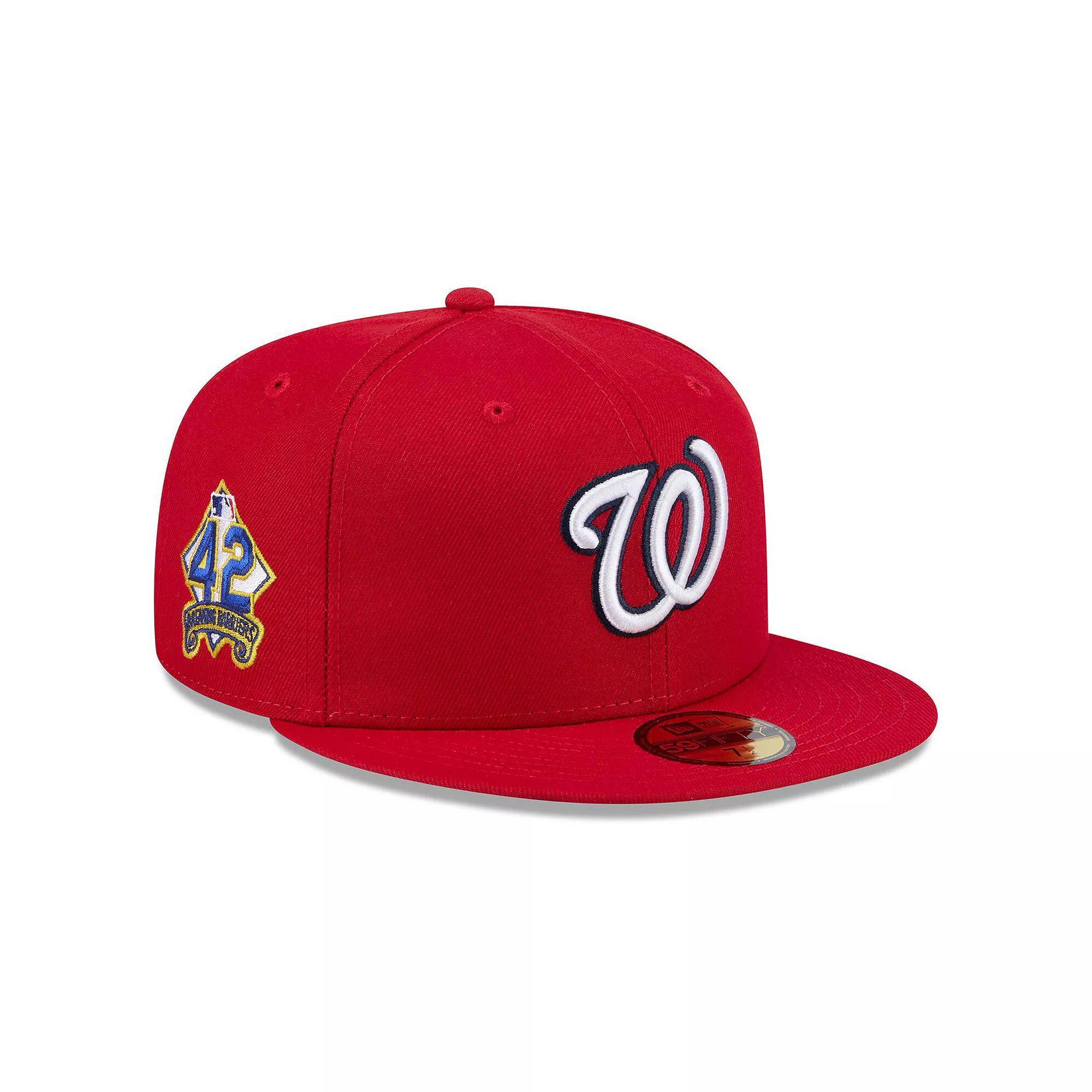 Men's New Era  Red Washington Nationals 2025 Jackie Robinson Day 59FIFTY Fitted Hat, Size: 7 1/4 Product Image