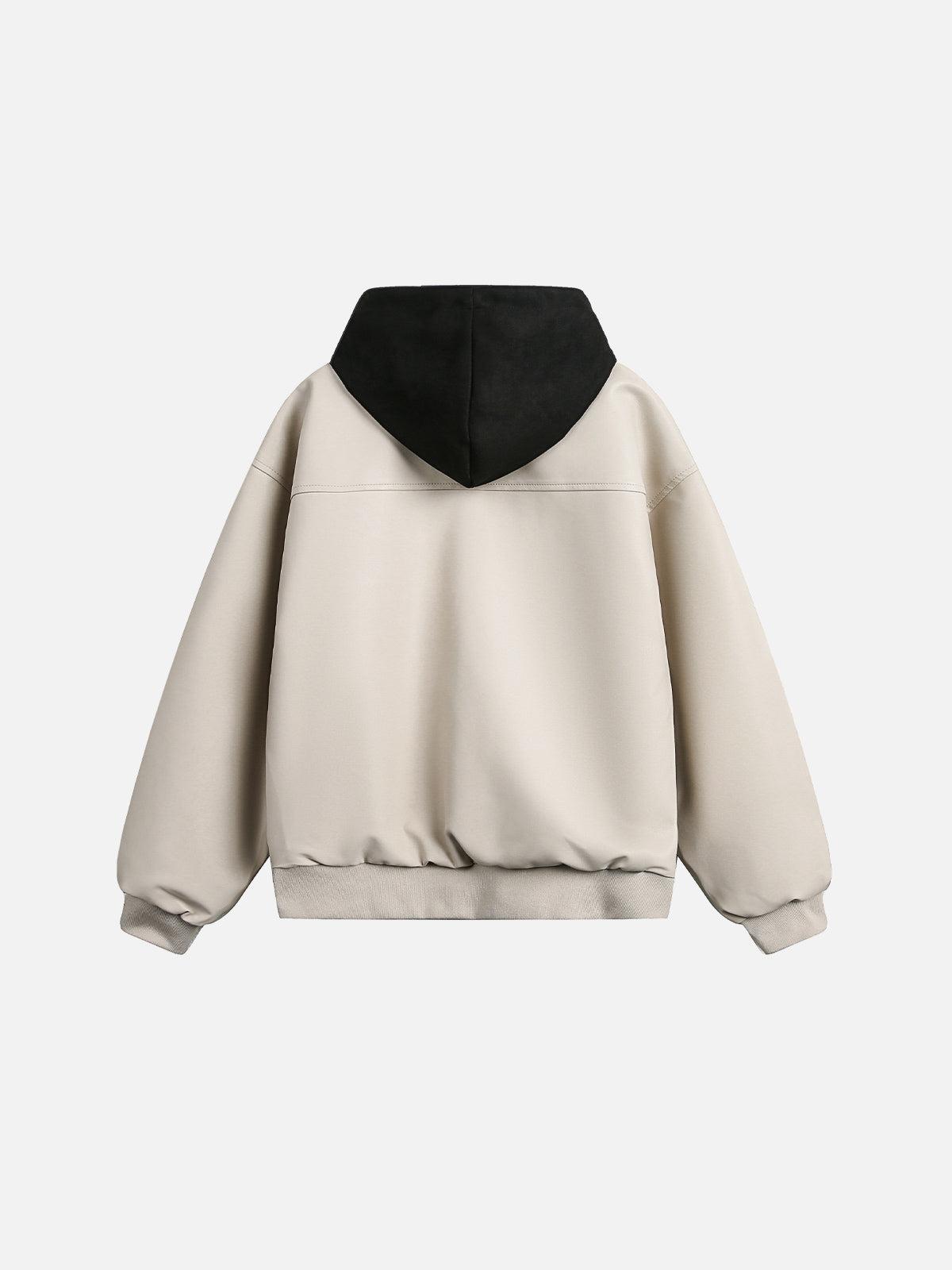 Aelfric Eden Two Layer Boxy Faux Leather Jacket Product Image