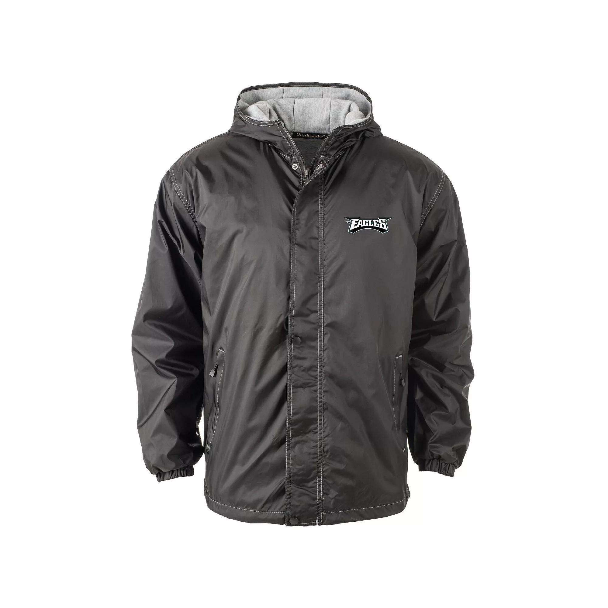 Men's Dunbrooke Black Philadelphia Eagles Logo Legacy Stadium Full-Zip Jacket, Size: 2XL Product Image