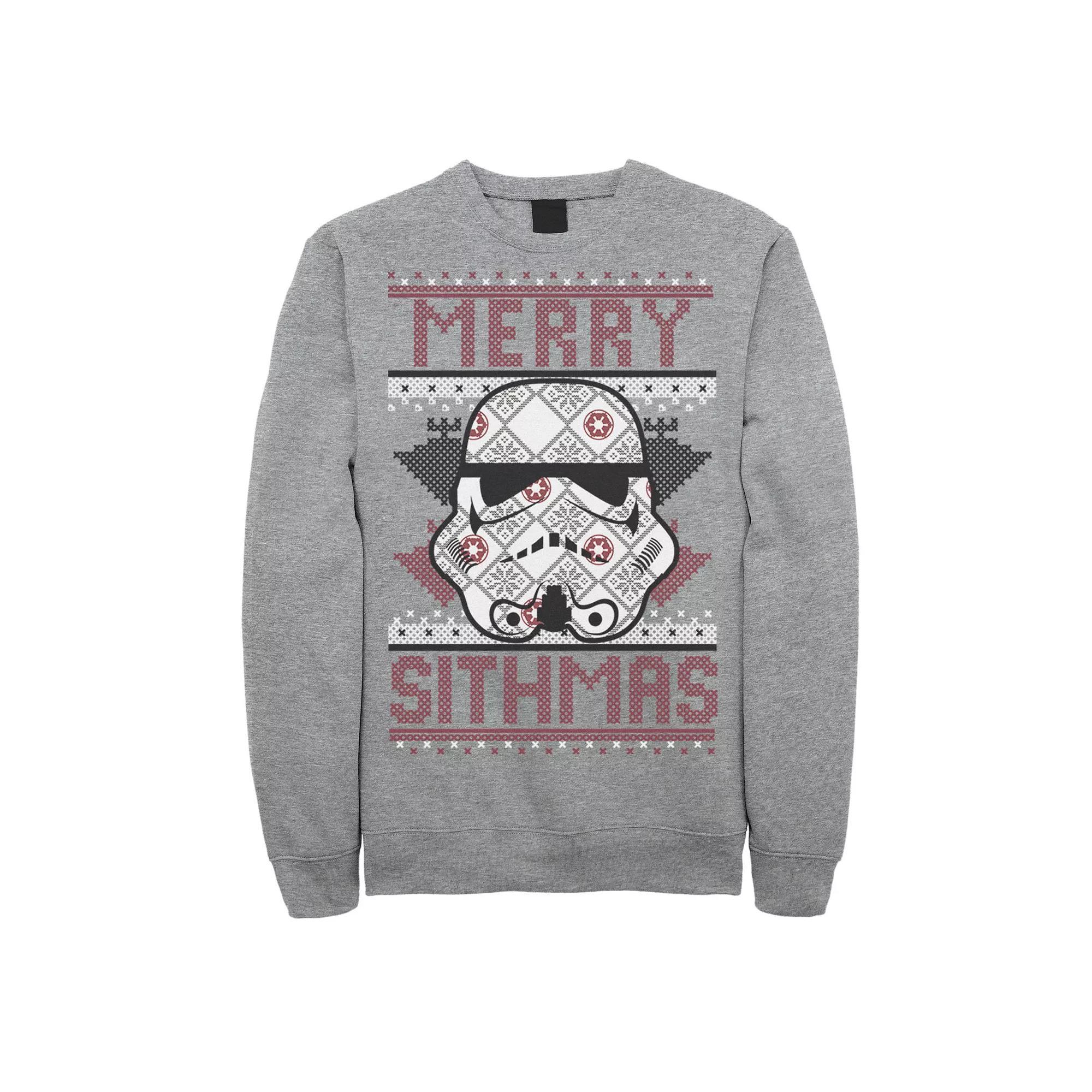 Men's Star Wars Stormtrooper Helmet "Merry Sithmas" Sweatshirt,  Product Image