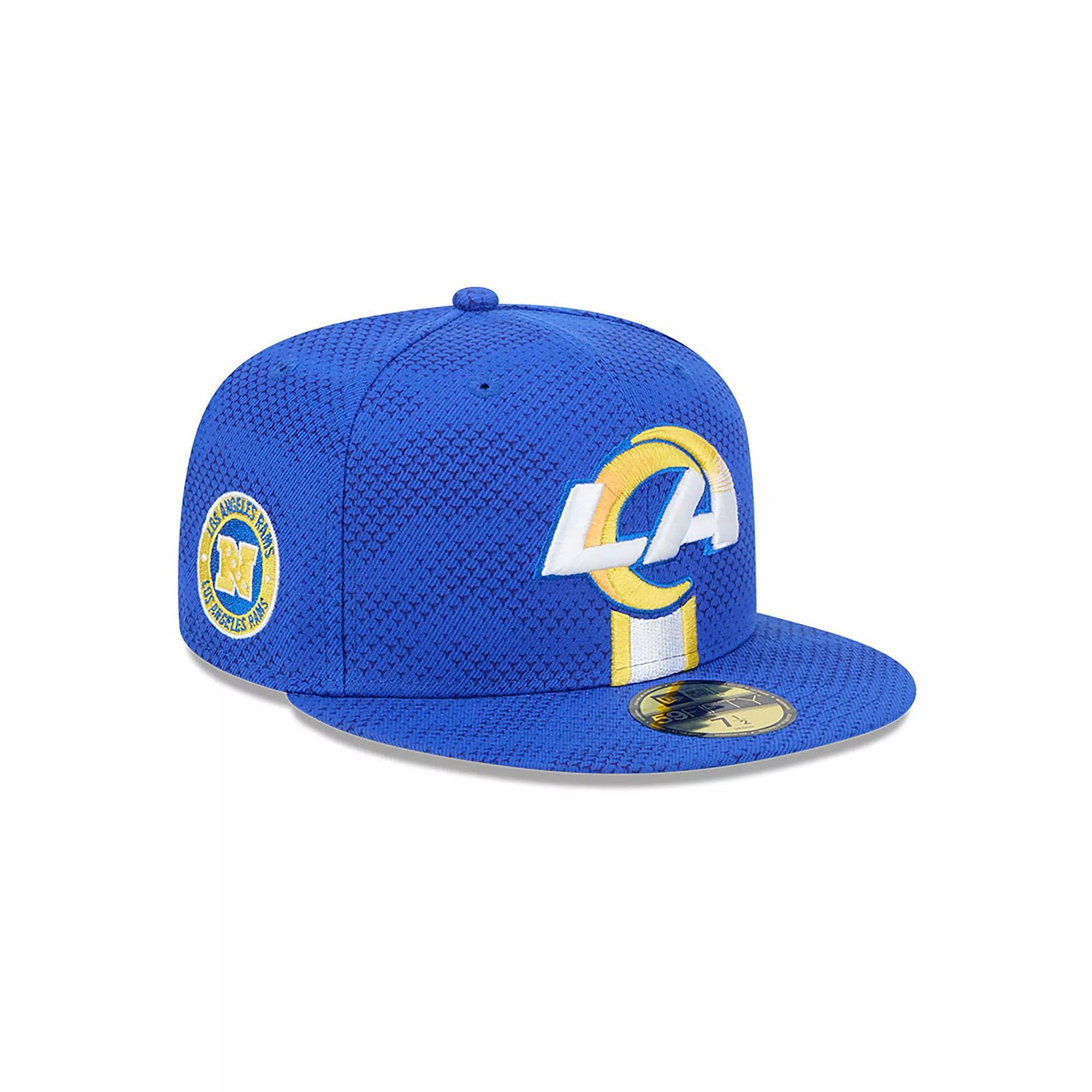 Men's New Era  Royal Los Angeles Rams 2024 Sideline 59FIFTY Fitted Hat, Size: 6 7/8, Blue Product Image