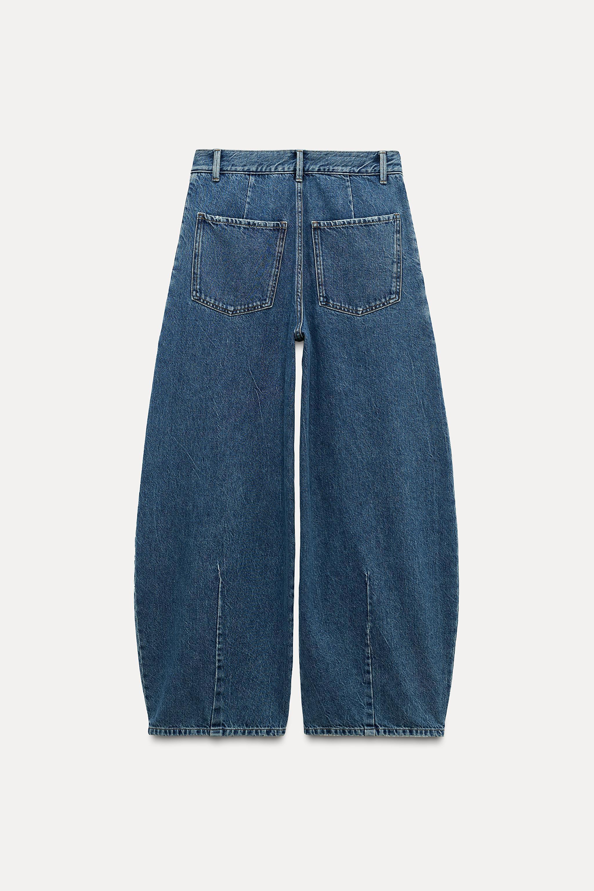 TRF LOW-RISE PLEATED JEANS Product Image