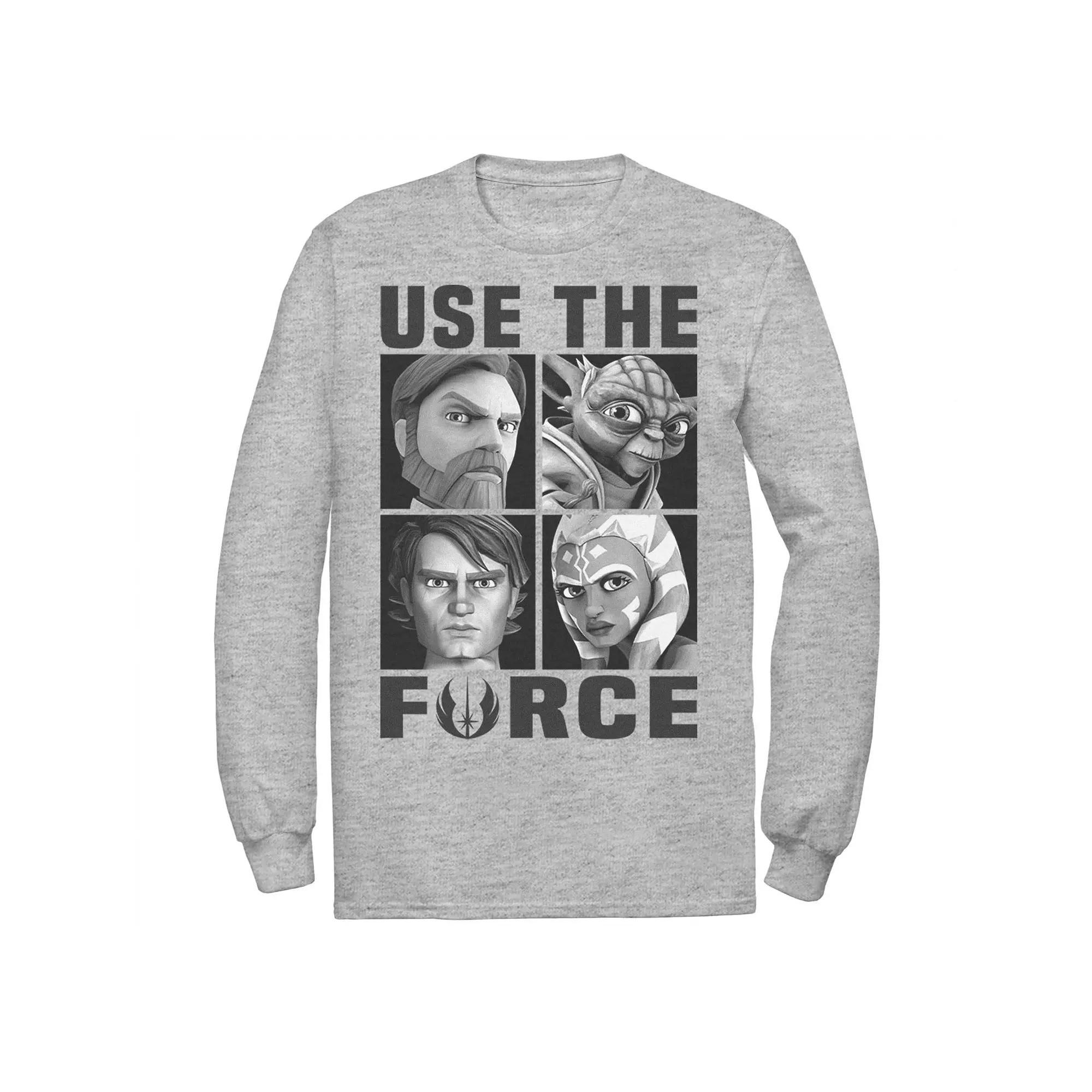 Men's Star Wars: Clone Wars Use The Force Character Box Up Tee,  Product Image