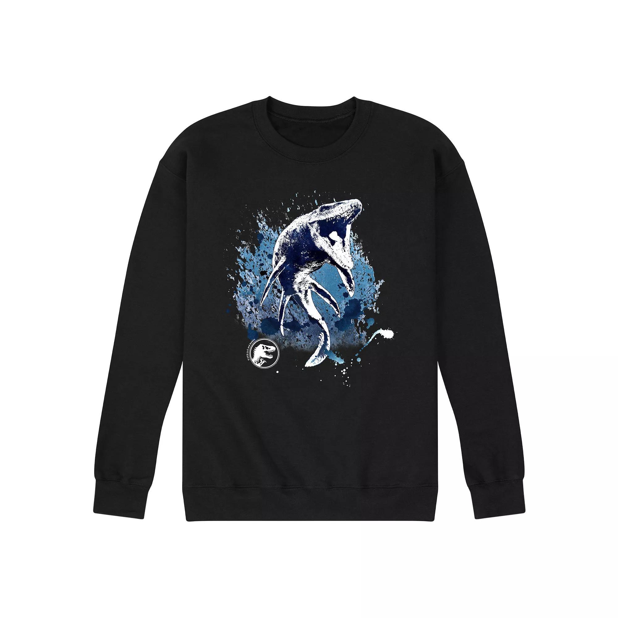 Men's Jurassic World Mosasurus Long Sleeve, Size: Large, Black Product Image