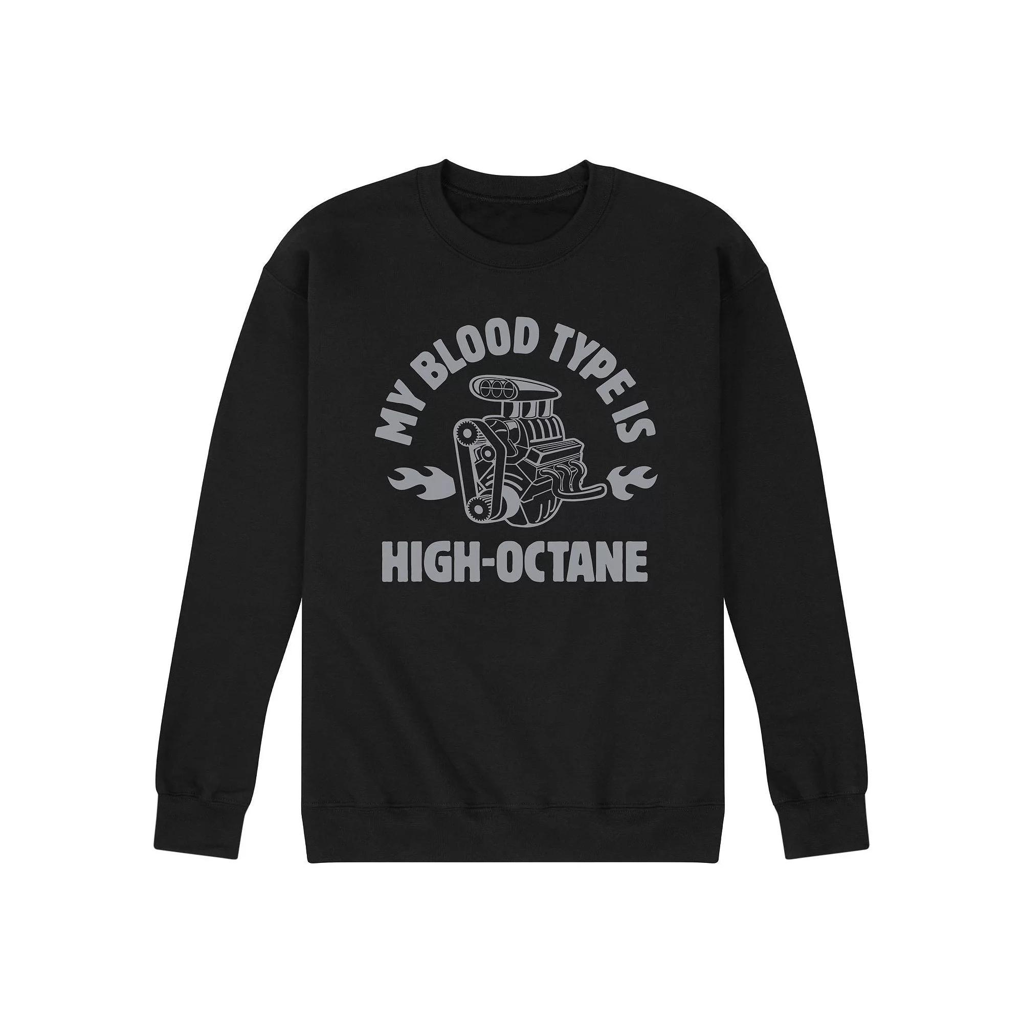 Men's Blood Type Sweatshirt, Size: Large, Black Product Image