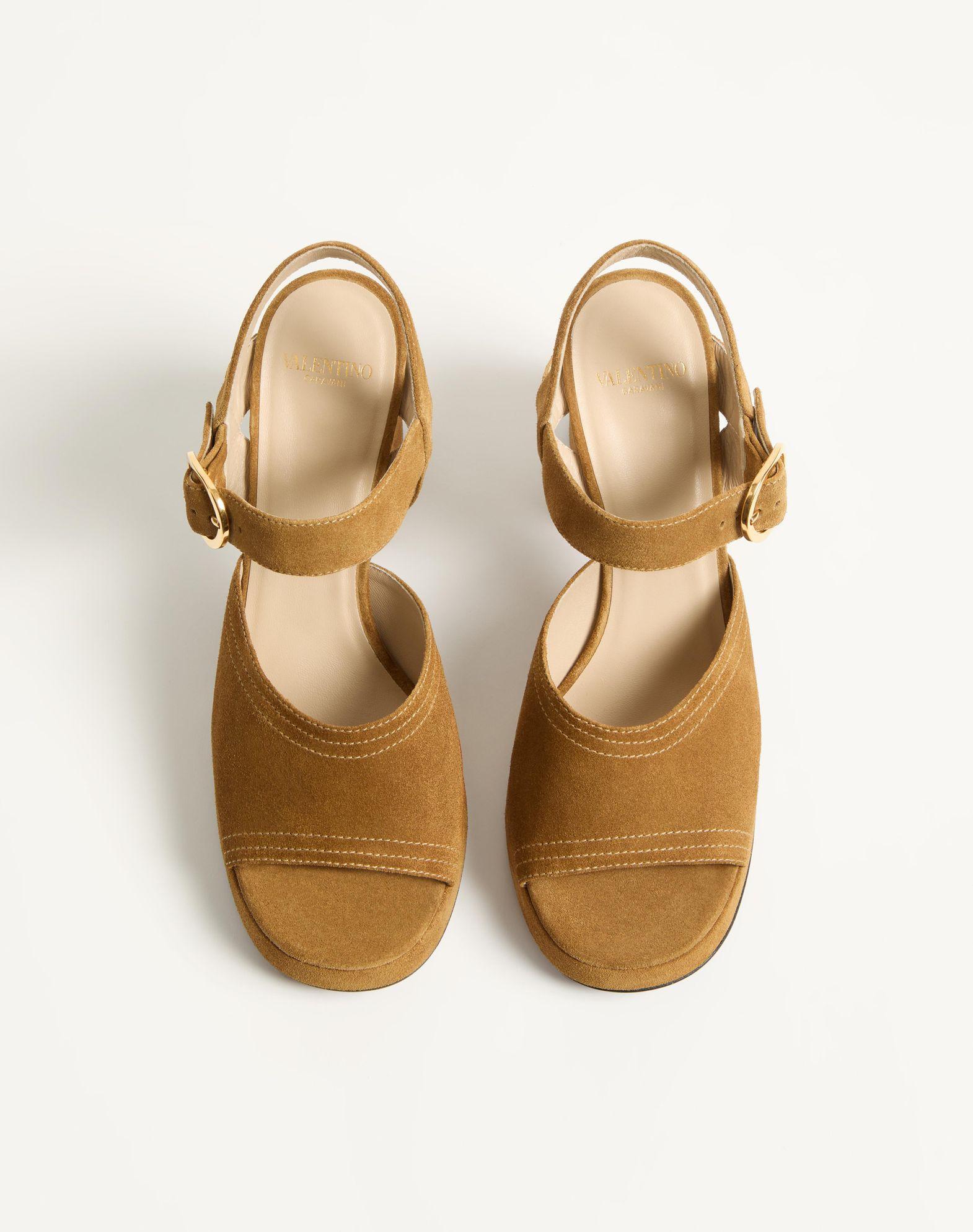 Fawcette Platform Crust Leather Sandal 100Mm Product Image