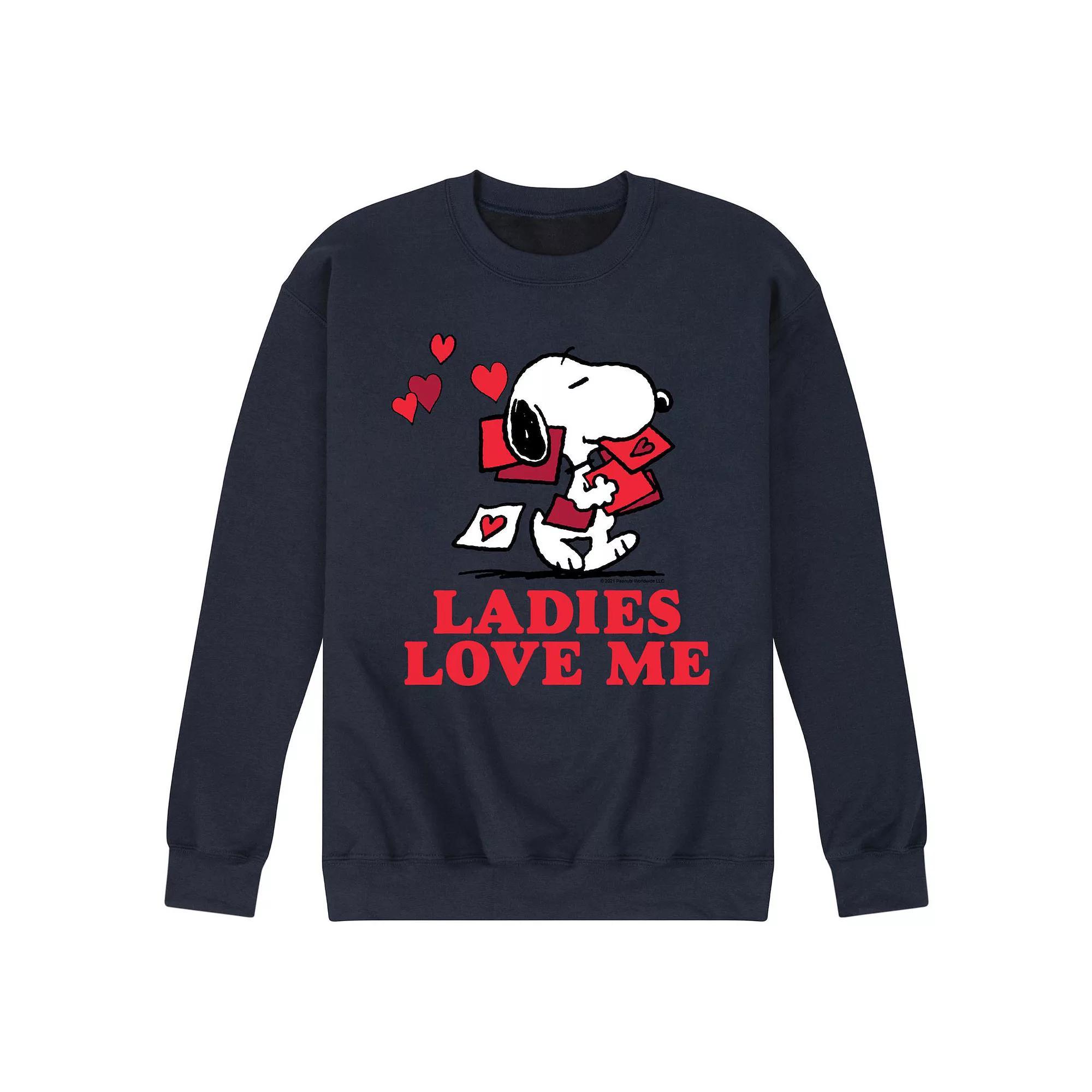 Men's Peanuts Ladies Love Me Sweatshirt,  Product Image